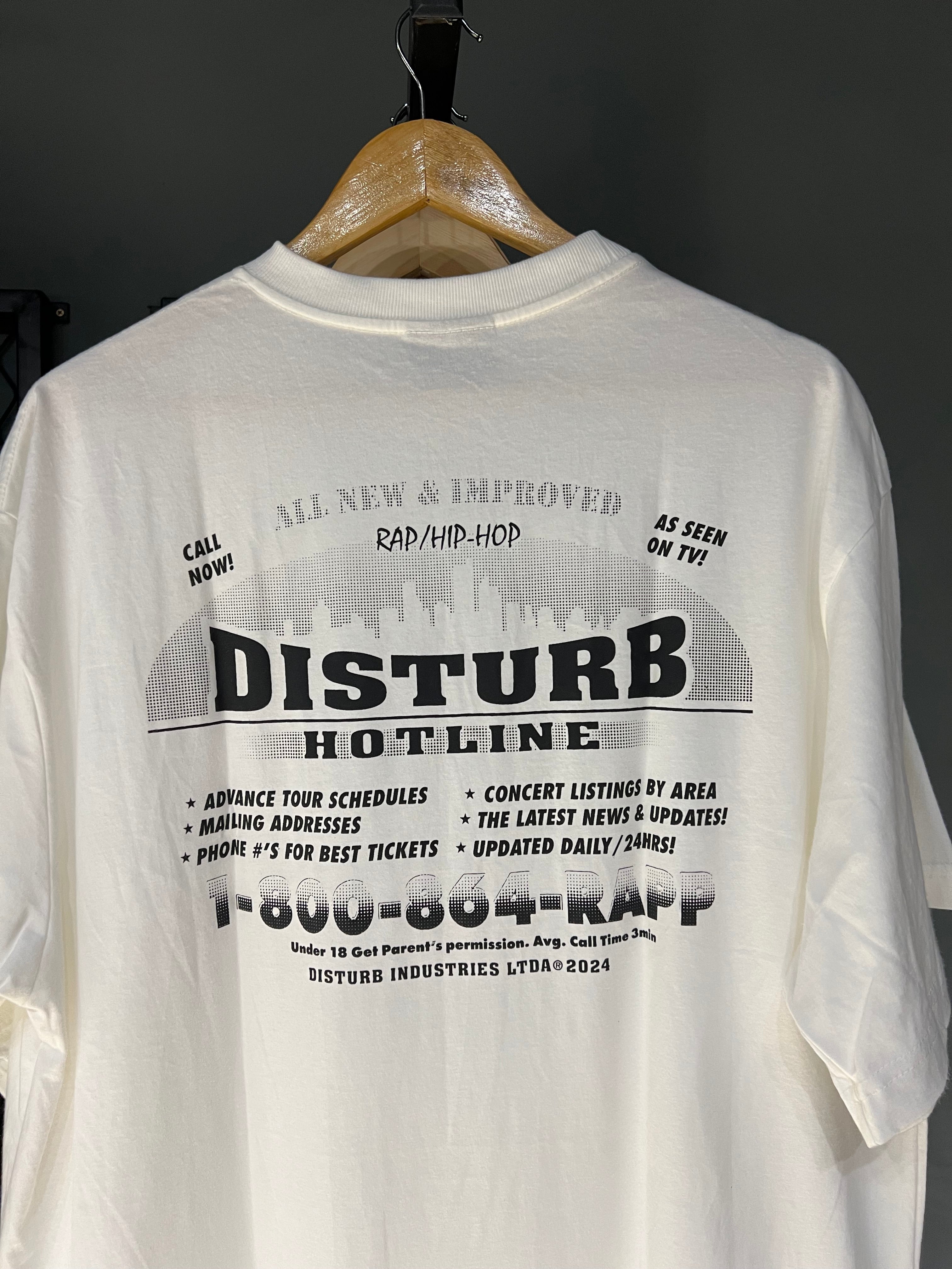 CAMISA DISTURB HOTLINE WHITE