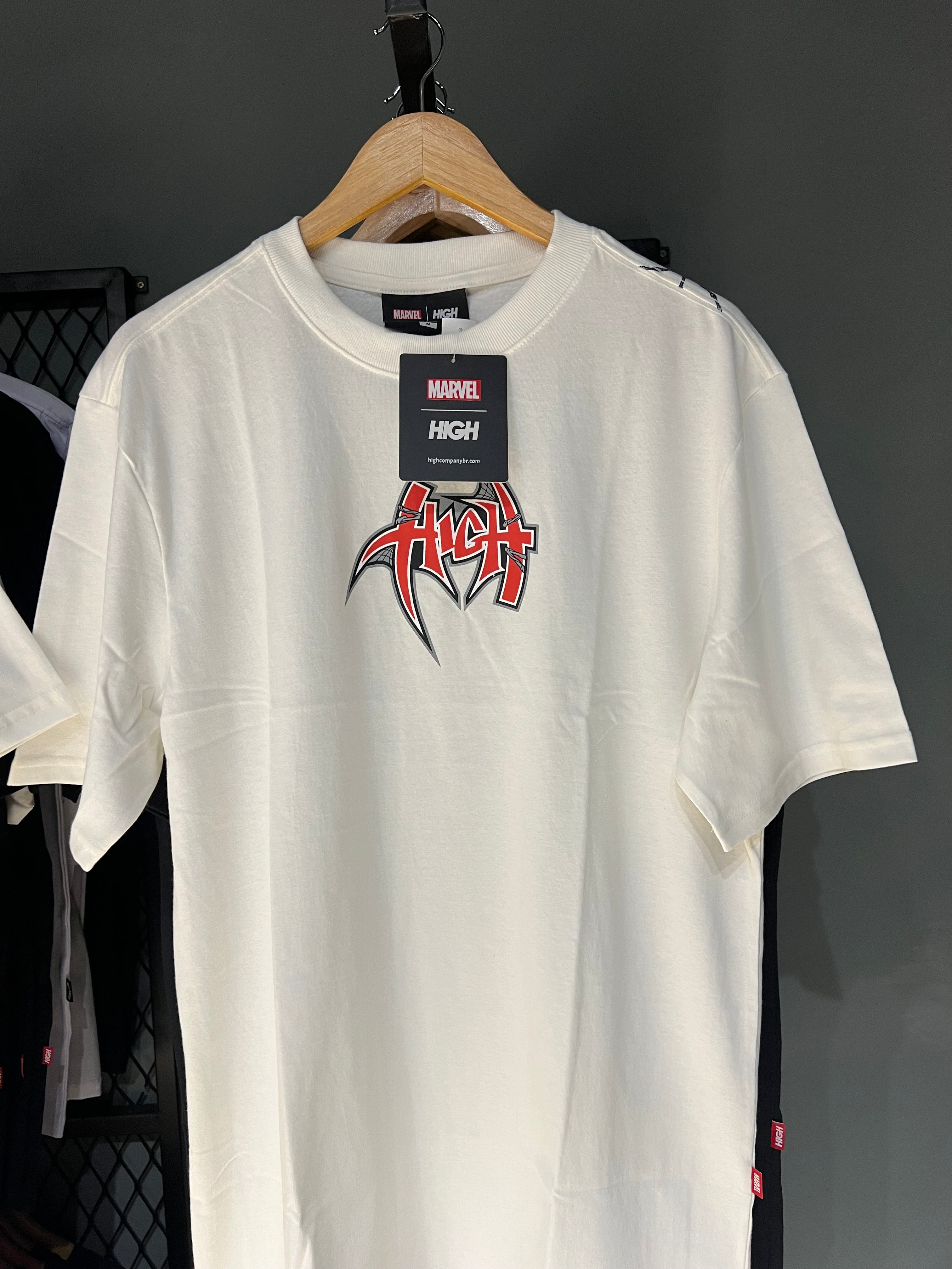 CAMISA HIGH x MARVEL SPIDER WHITE