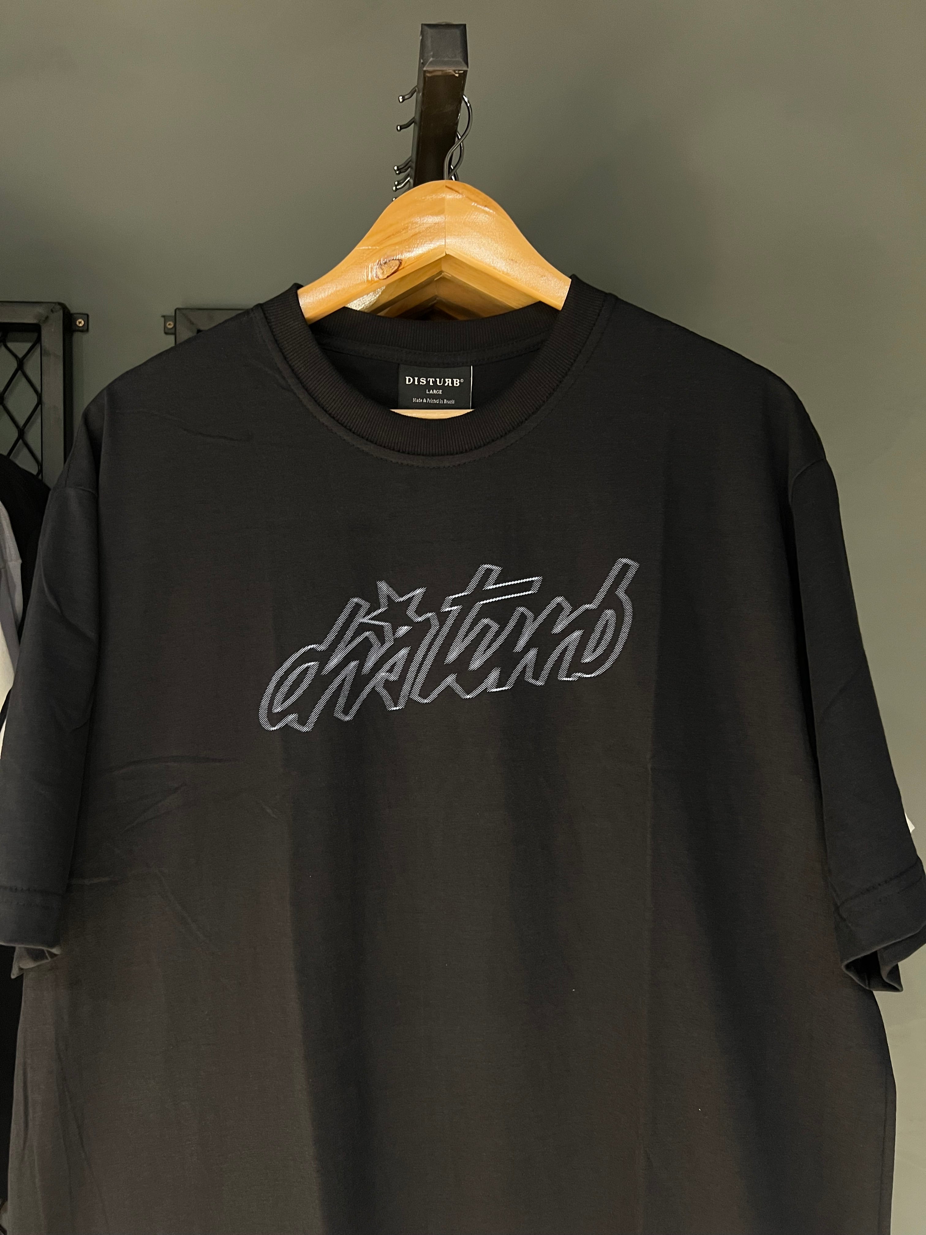 CAMISA DISTURB CURSIVE BLACK