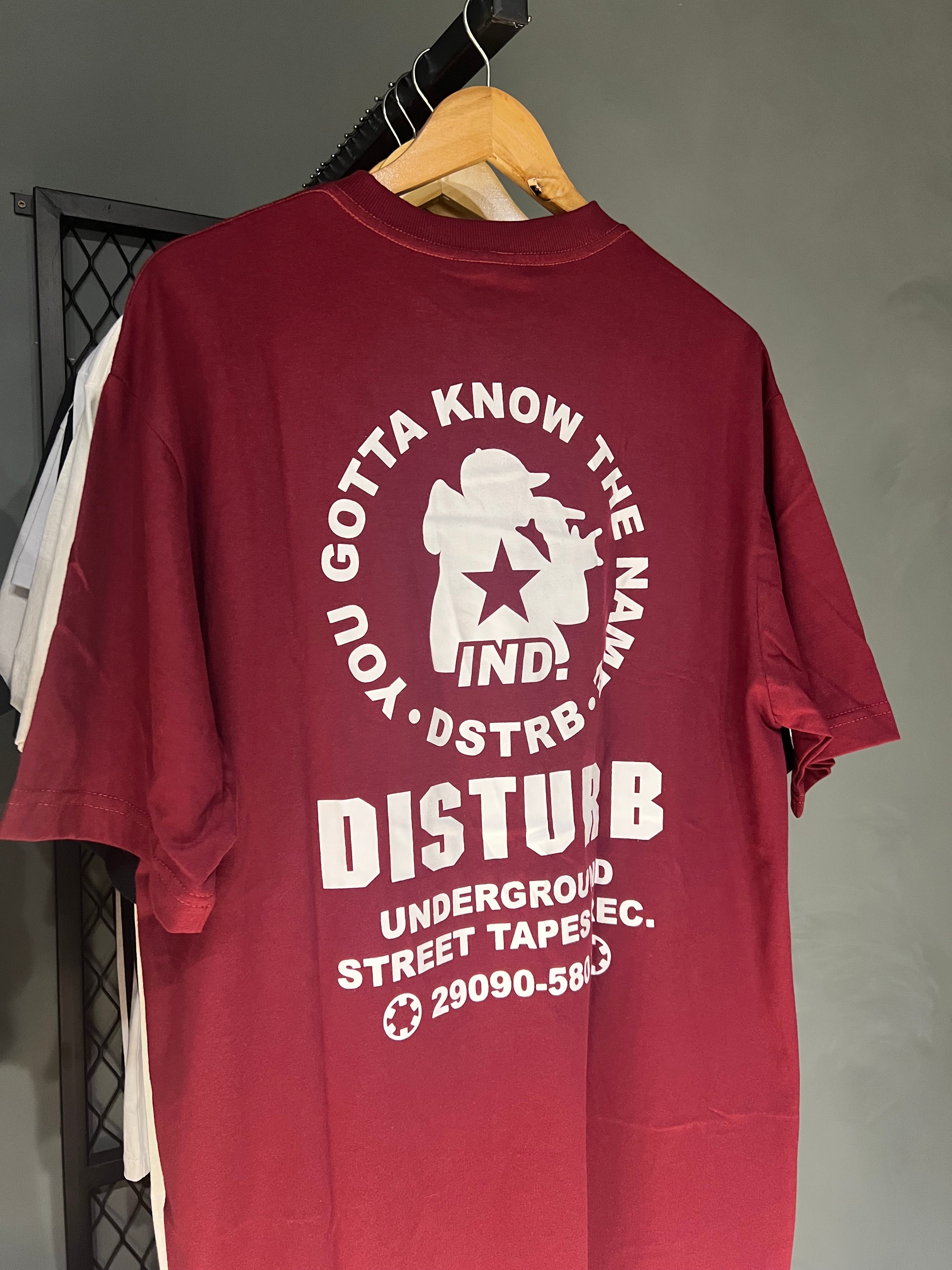 CAMISA DISTURB STREET BURGUNDY
