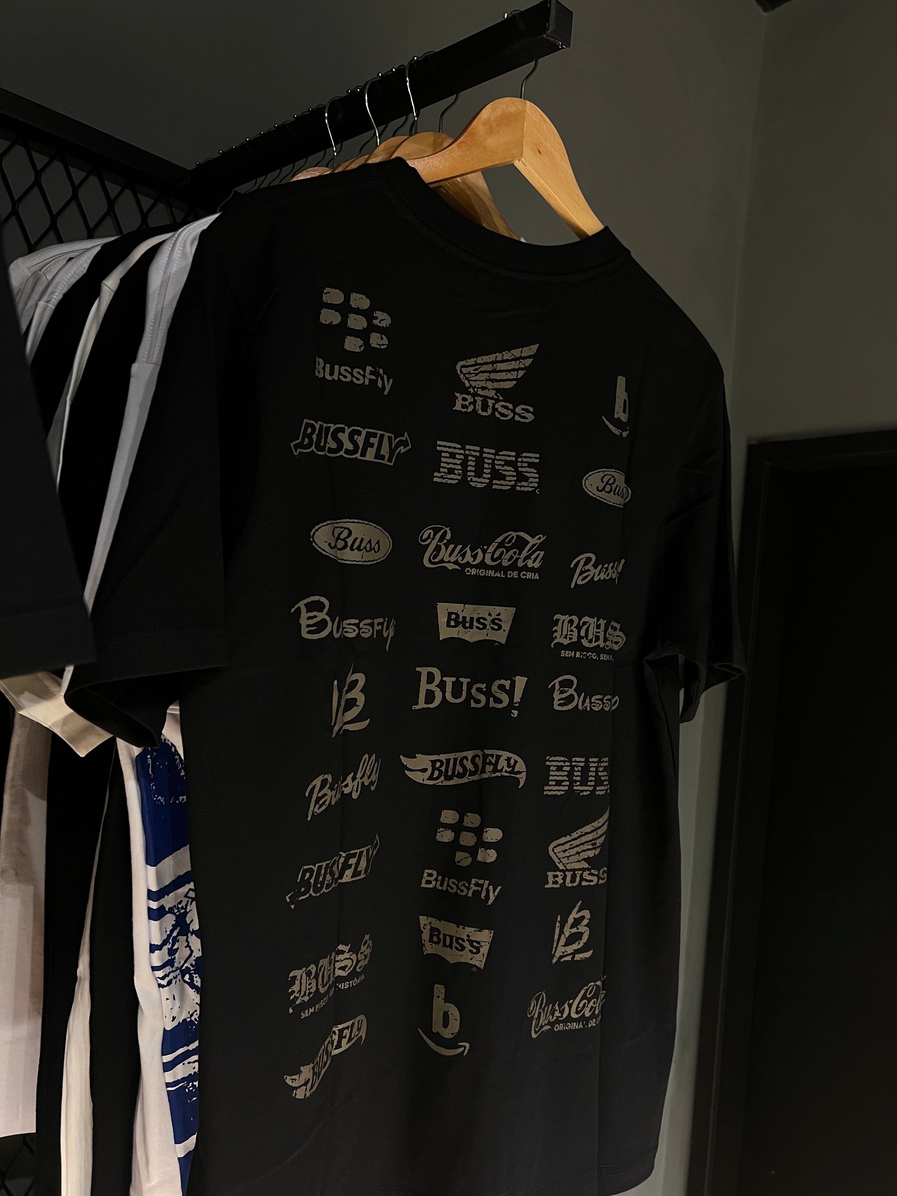 CAMISA BUSS LOGOS BLACK