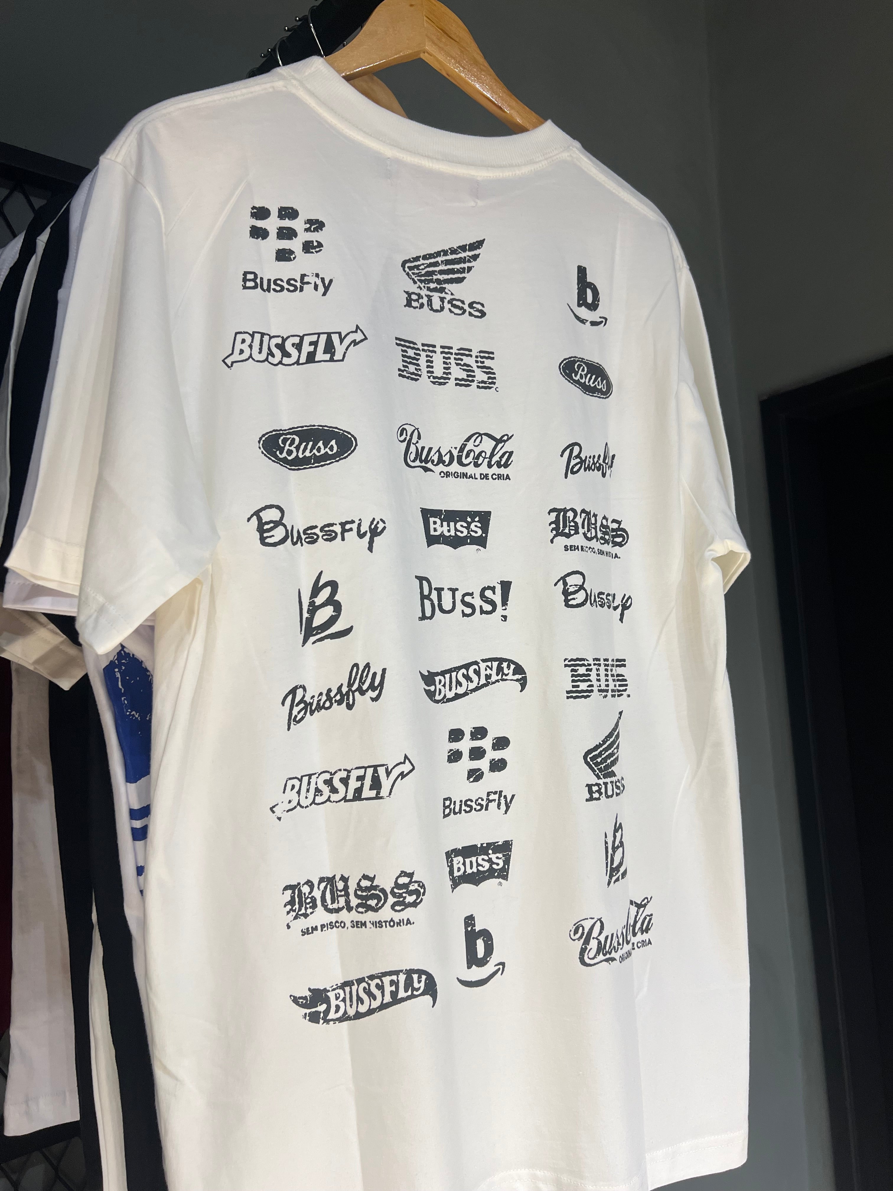 CAMISA BUSS LOGOS WHITE