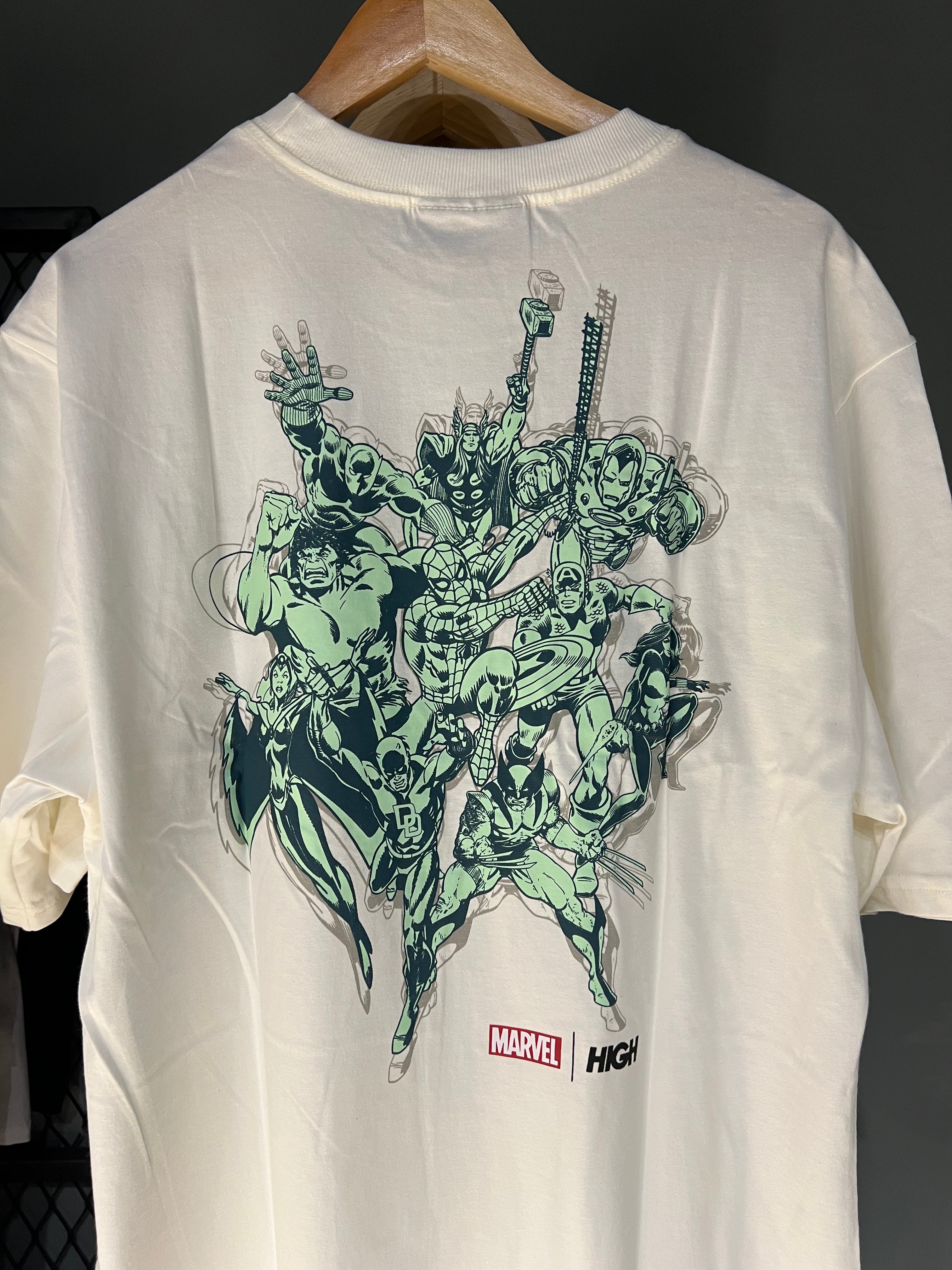 CAMISA HIGH x MARVEL SQUAD WHITE