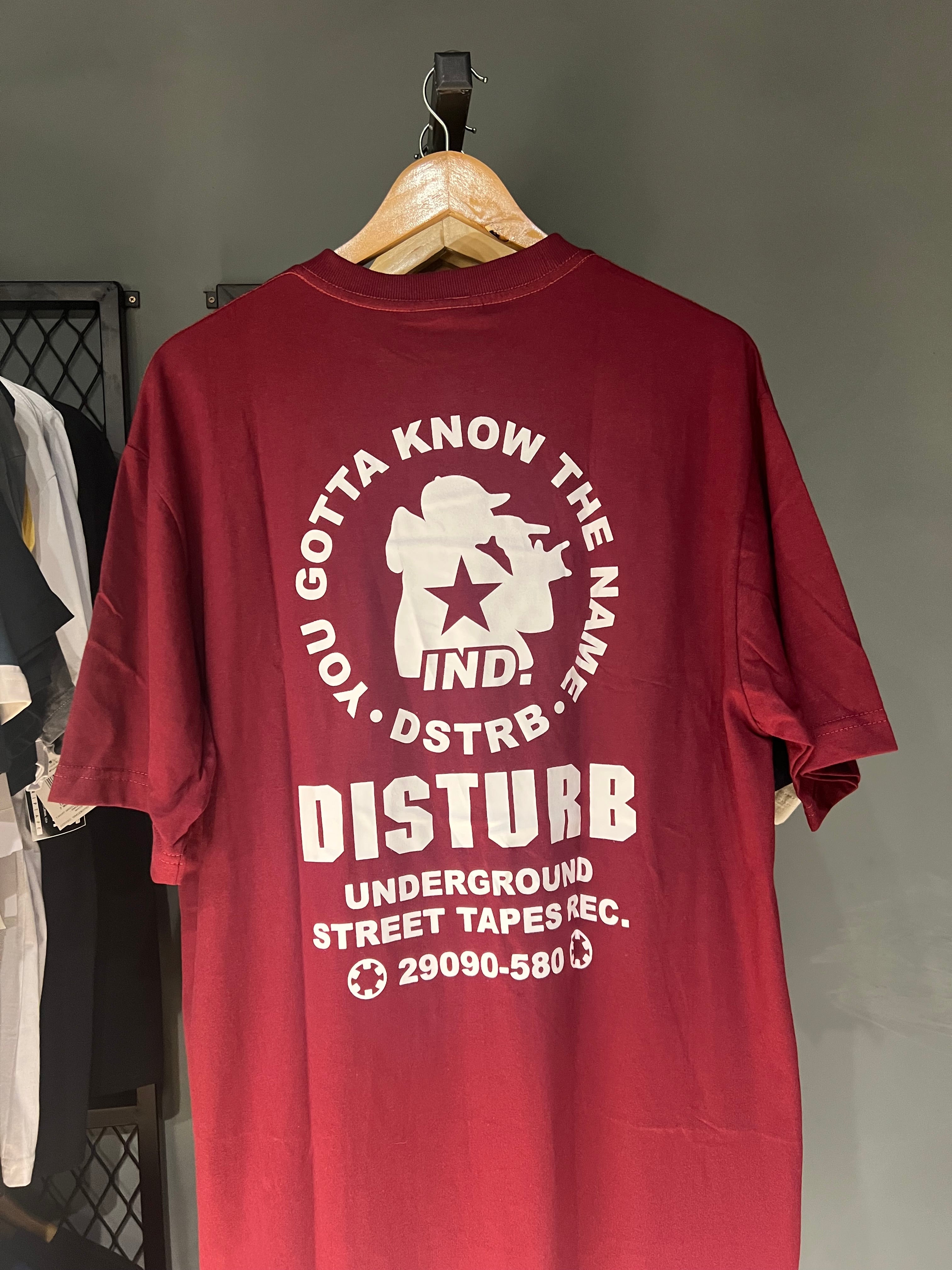 CAMISA DISTURB STREET BURGUNDY