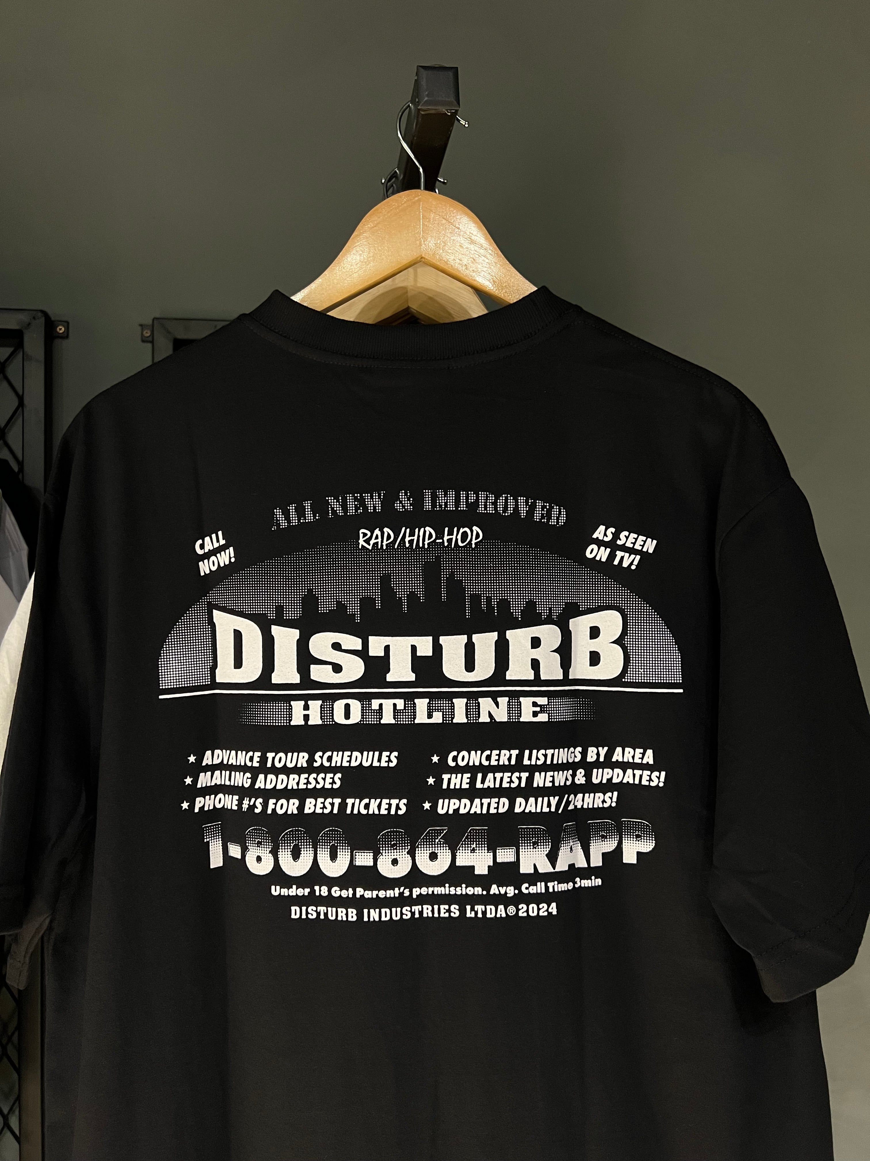 CAMISA DISTURB HOTLINE BLACK