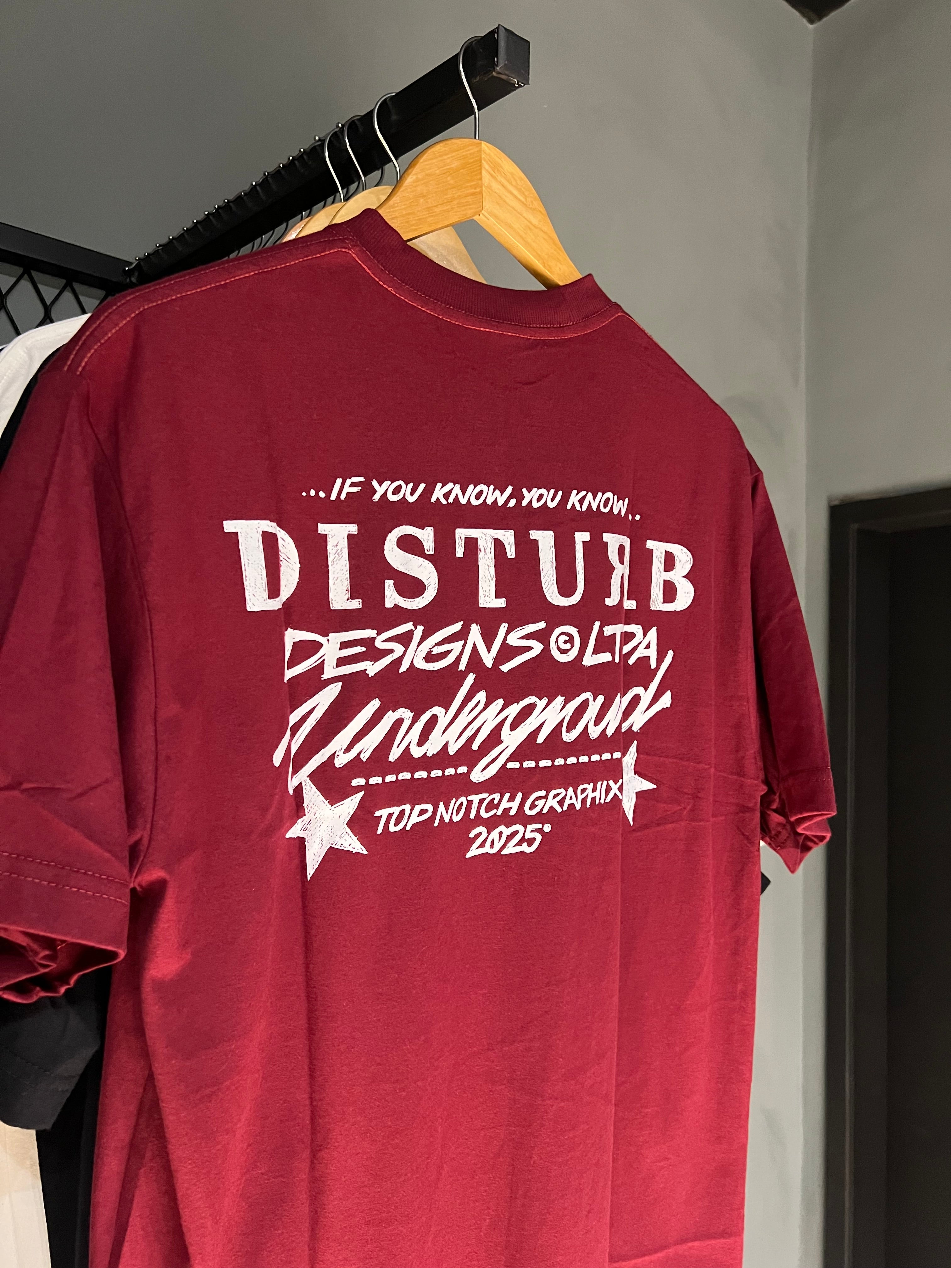 CAMISA DISTURB PEN BURGUNDY