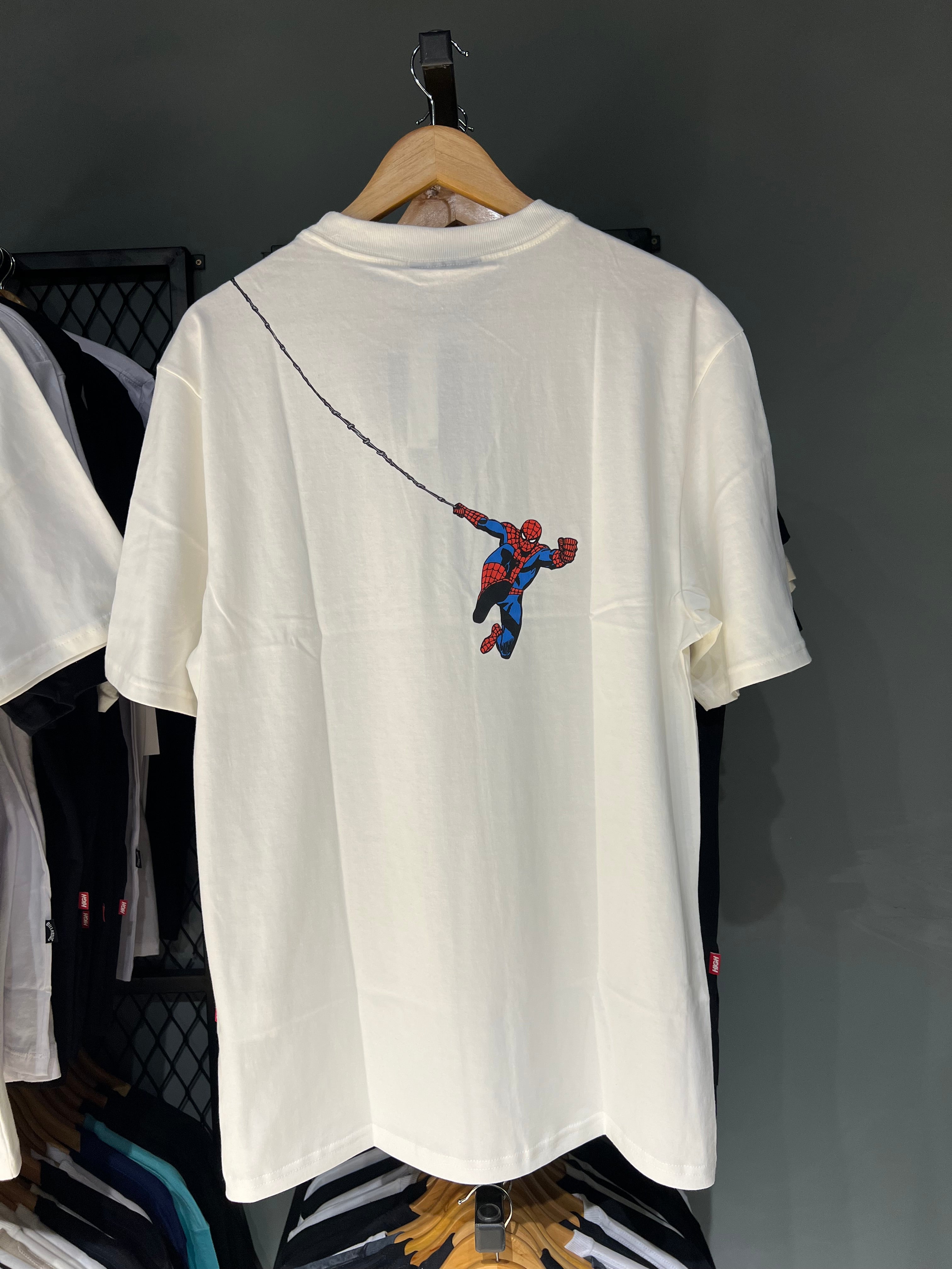 CAMISA HIGH x MARVEL SPIDER WHITE