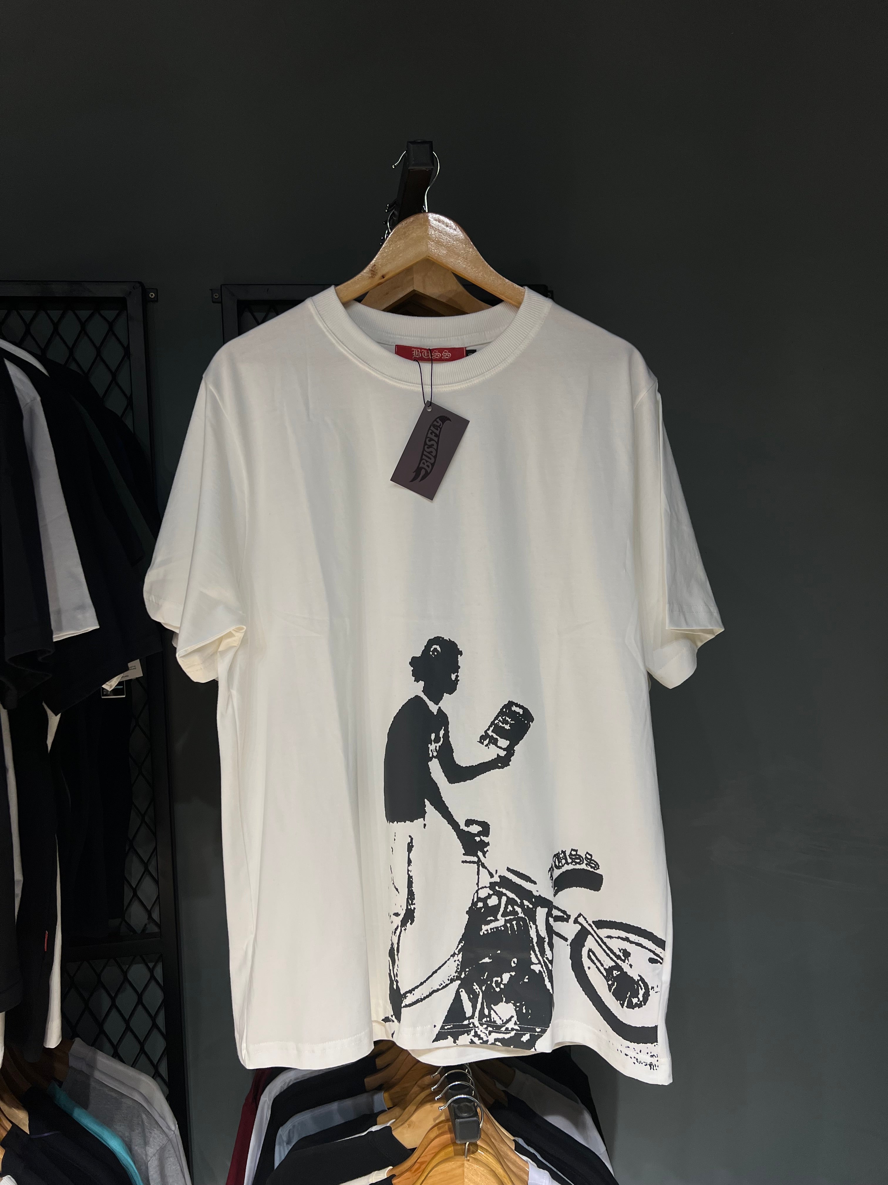 CAMISA BUSS GRAU WHITE