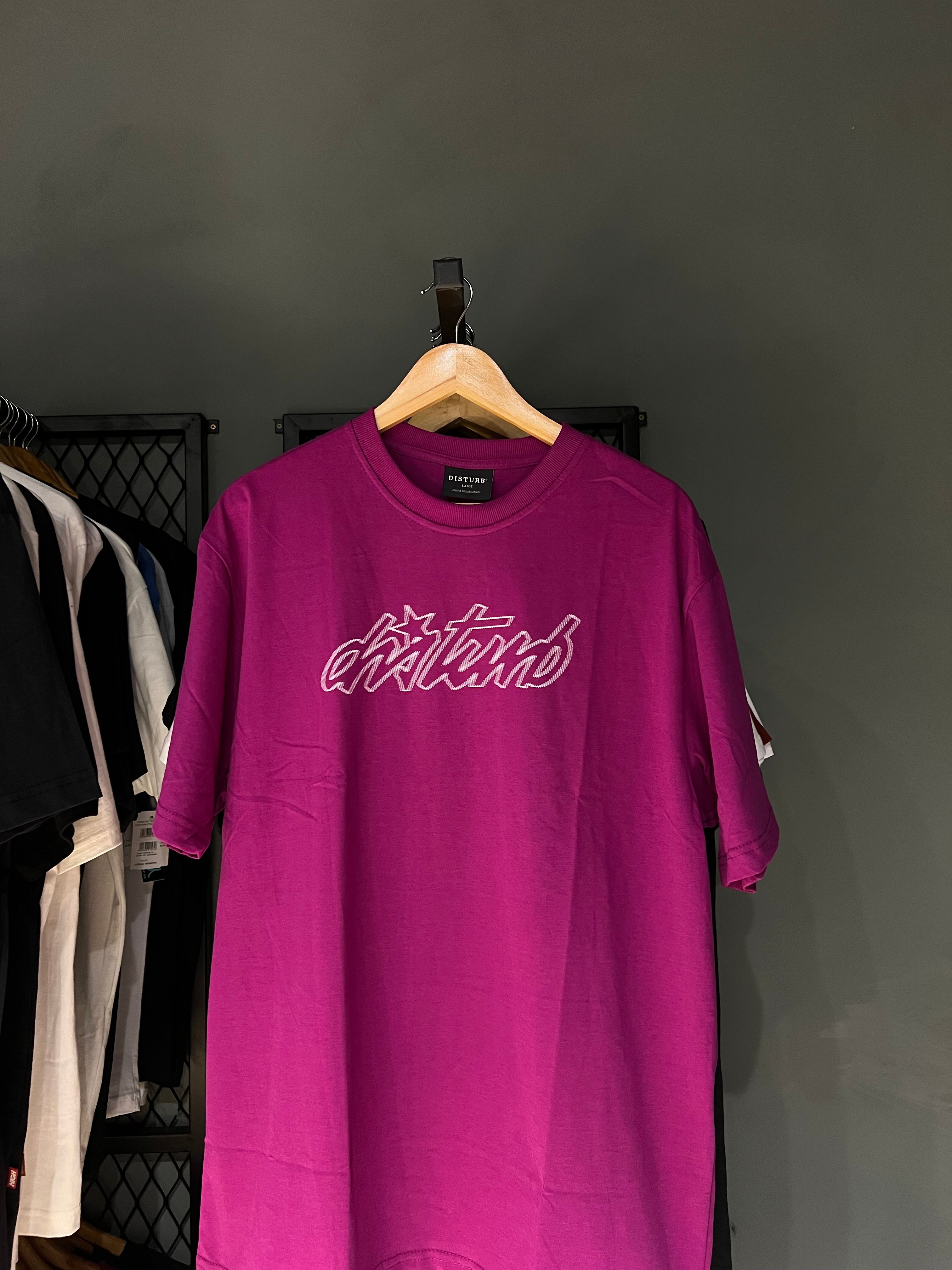 CAMISA DISTURB CURSIVE PURPLE