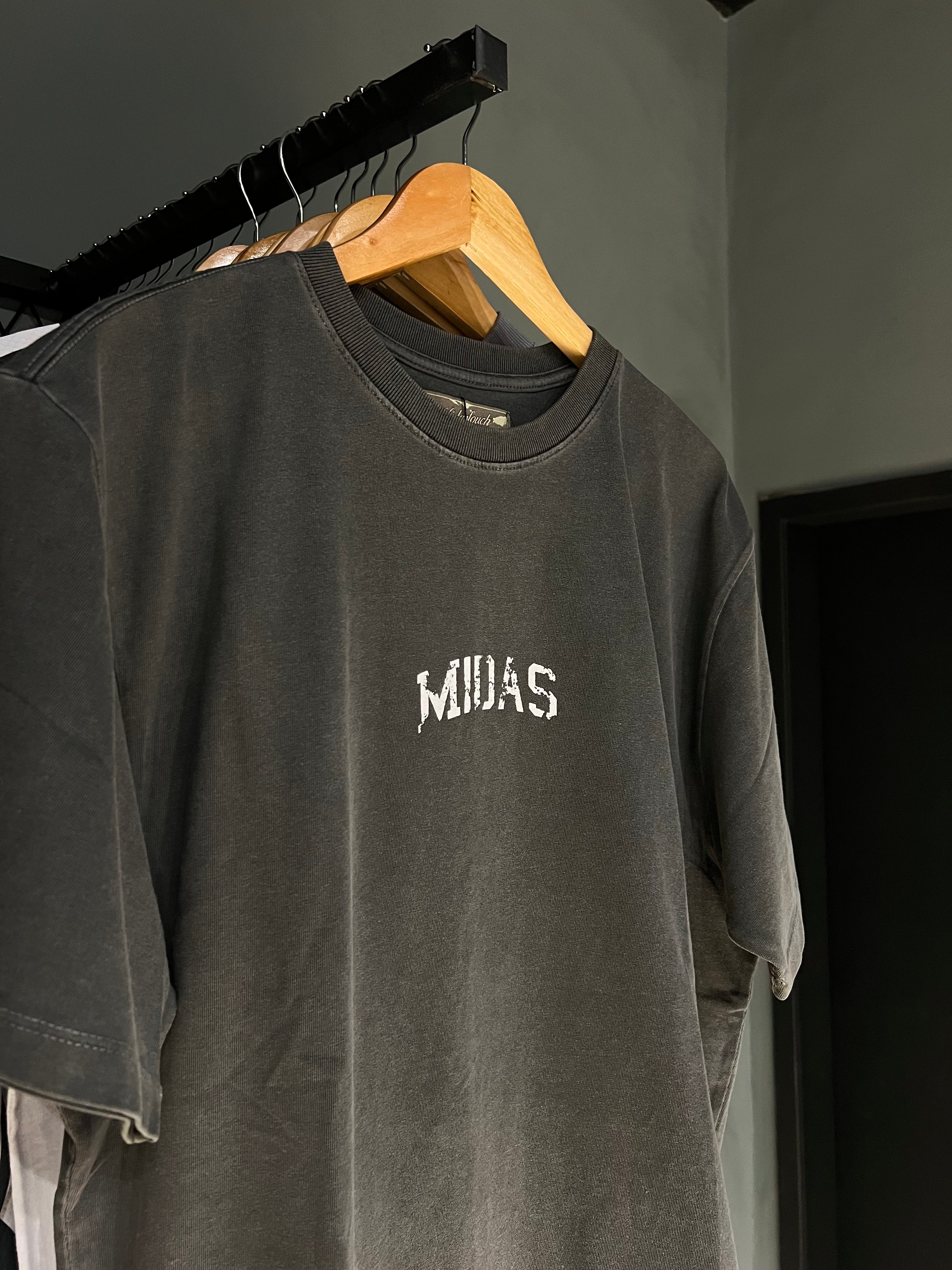 CAMISA MIDAS DESTROYED CINZA