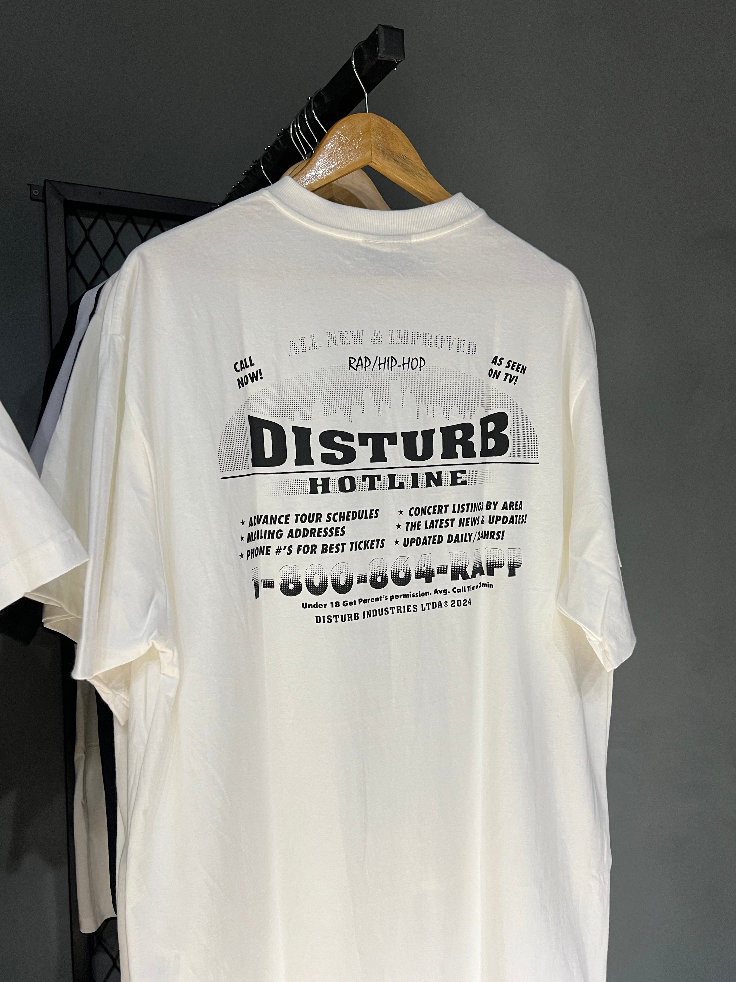 CAMISA DISTURB HOTLINE WHITE