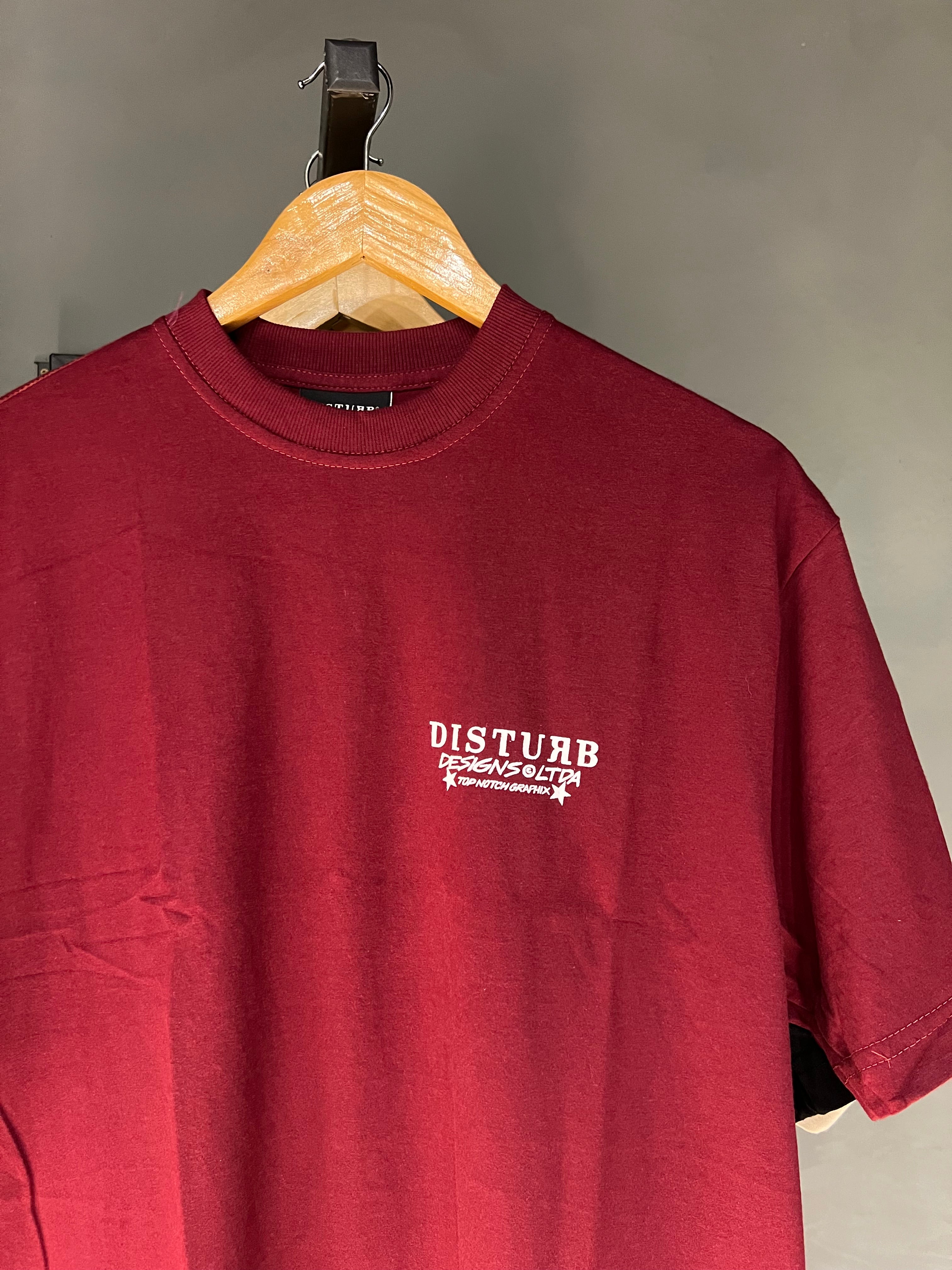 CAMISA DISTURB PEN BURGUNDY