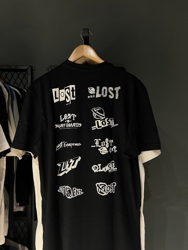 CAMISA LOST LOGOS BLACK