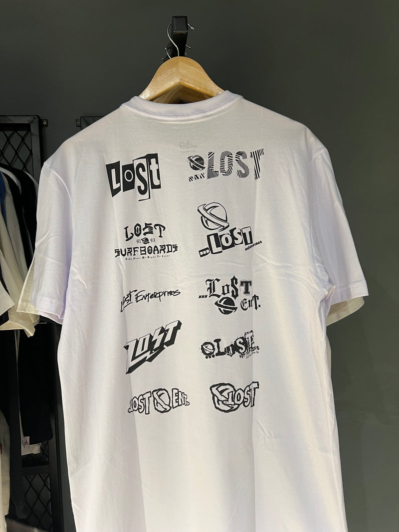 CAMISA LOST LOGO WHITE