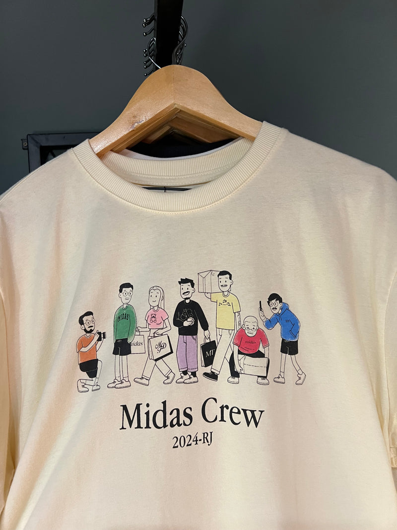 CAMISA MIDAS CREW AREIA