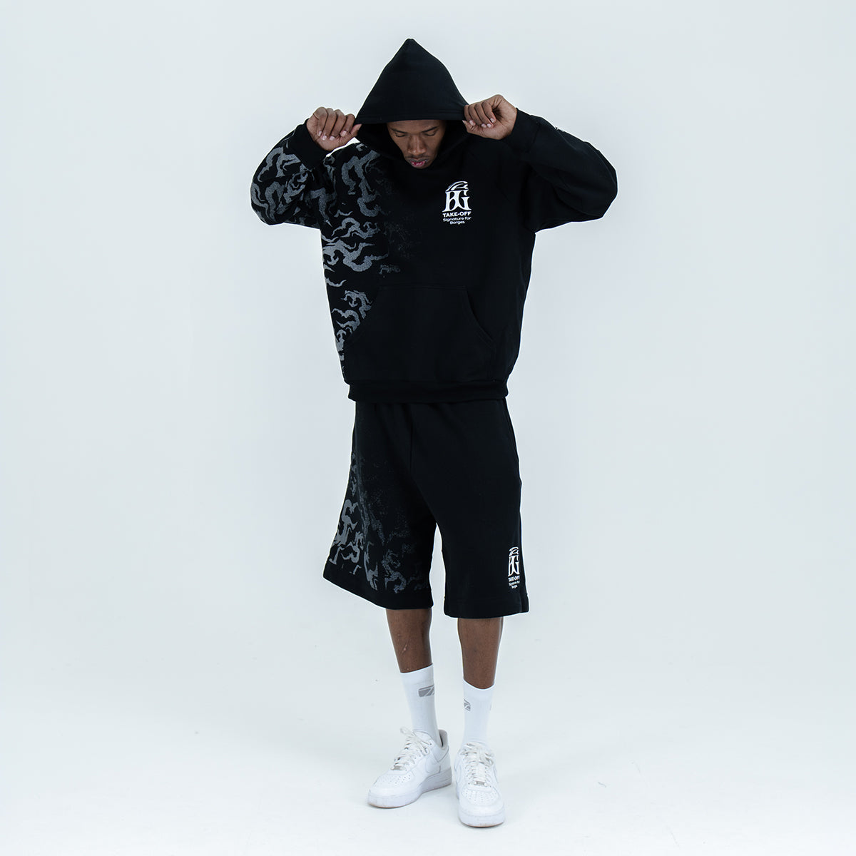 MOLETOM TAKE OFF x BORGES SIGNATURE BLACK