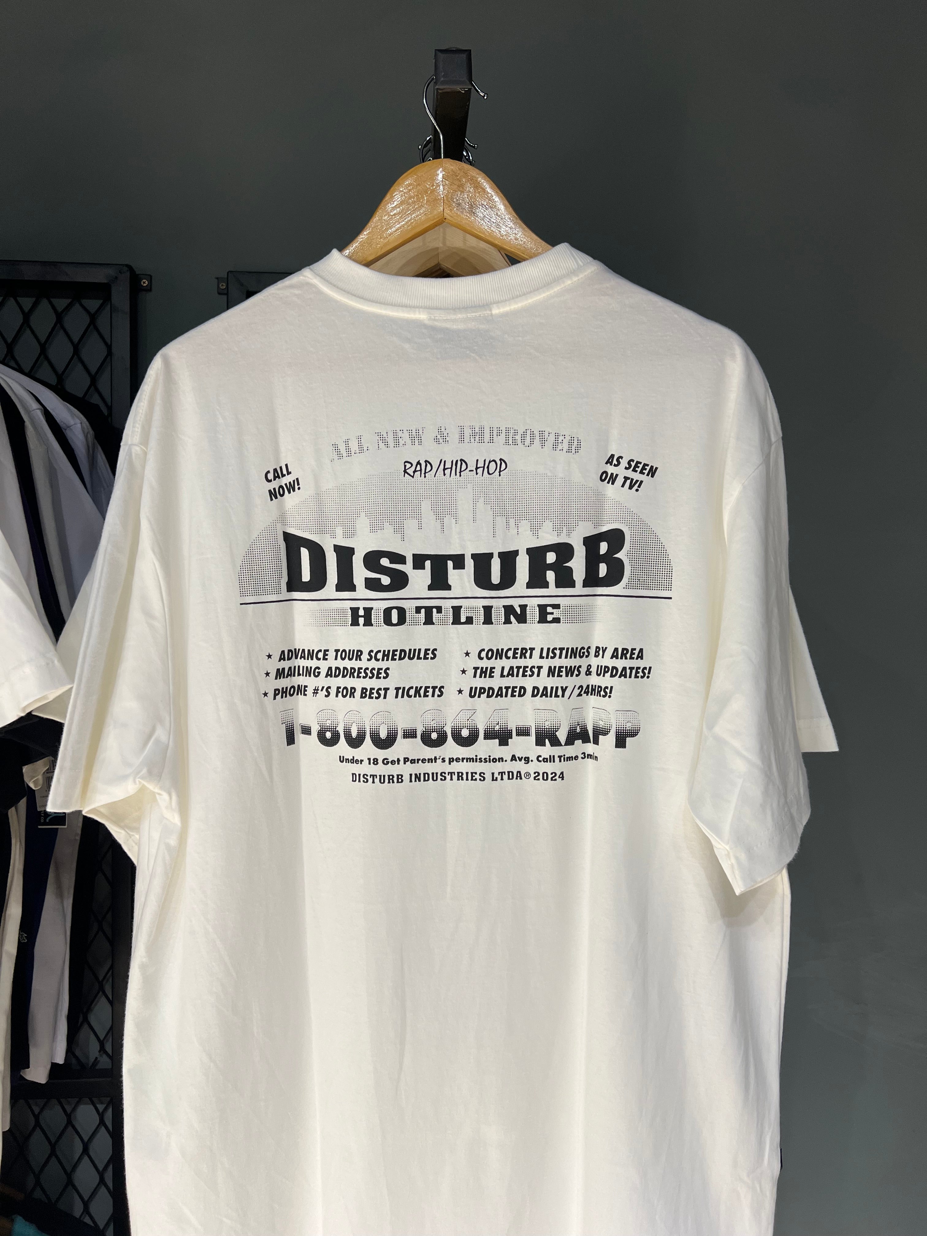CAMISA DISTURB HOTLINE WHITE
