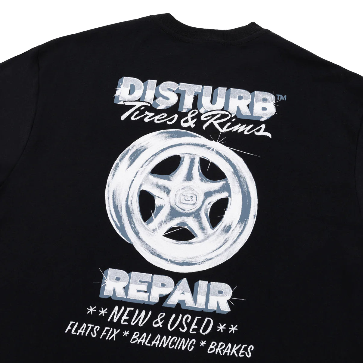 CAMISA DISTURB TIRES BLACK