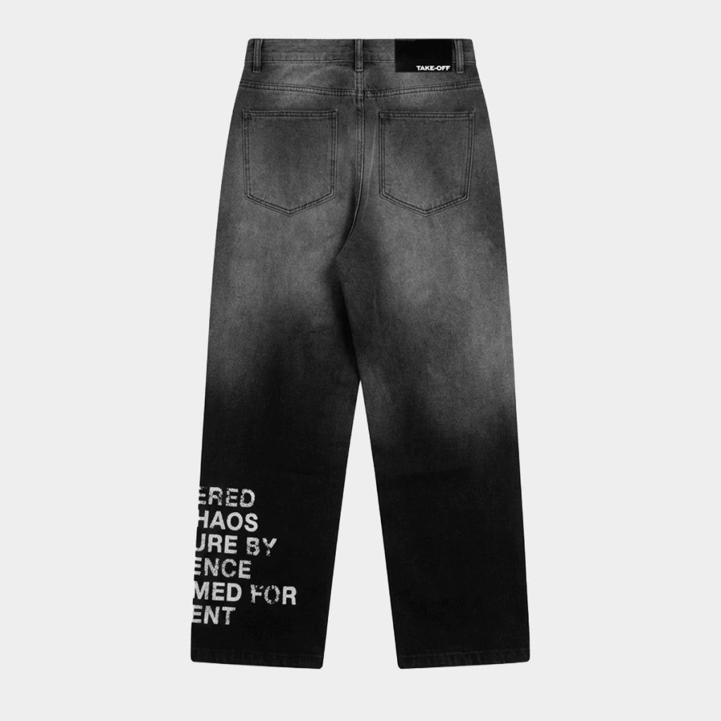 Calça Jeans Take Off Black Loose