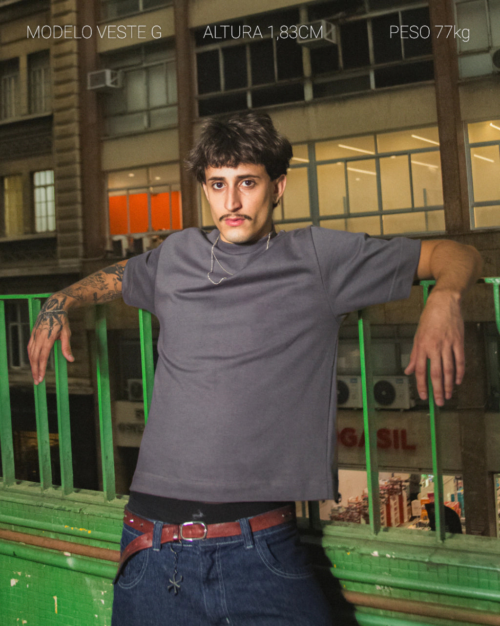CAMISA ROMÃ BOXY REGULAR CHUMBO