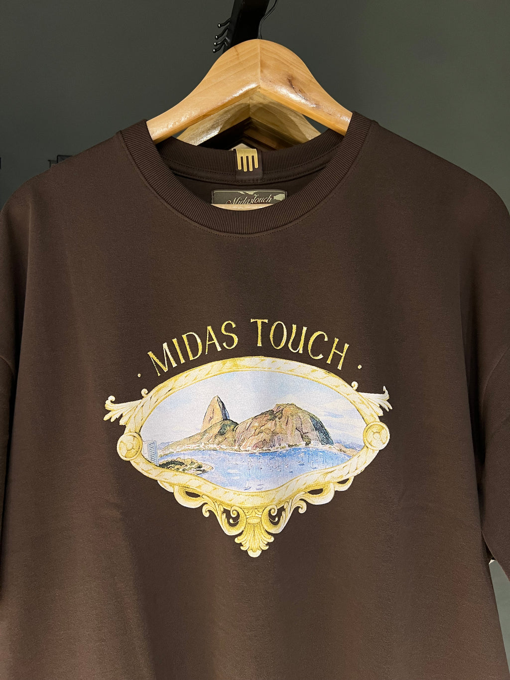 CAMISA MIDAS SUGAR BOXY MARROM