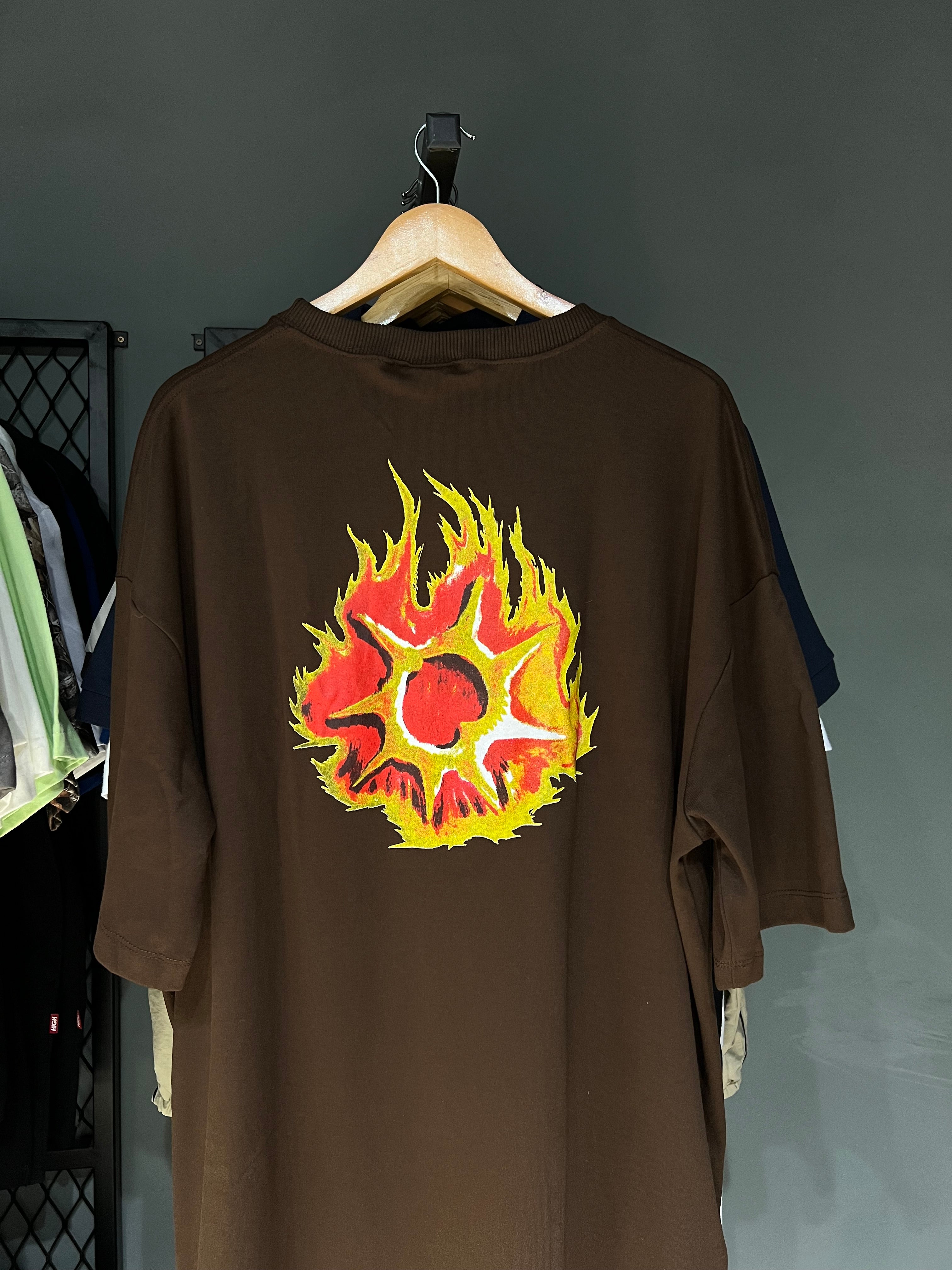 CAMISA MOB FIRE MARROM