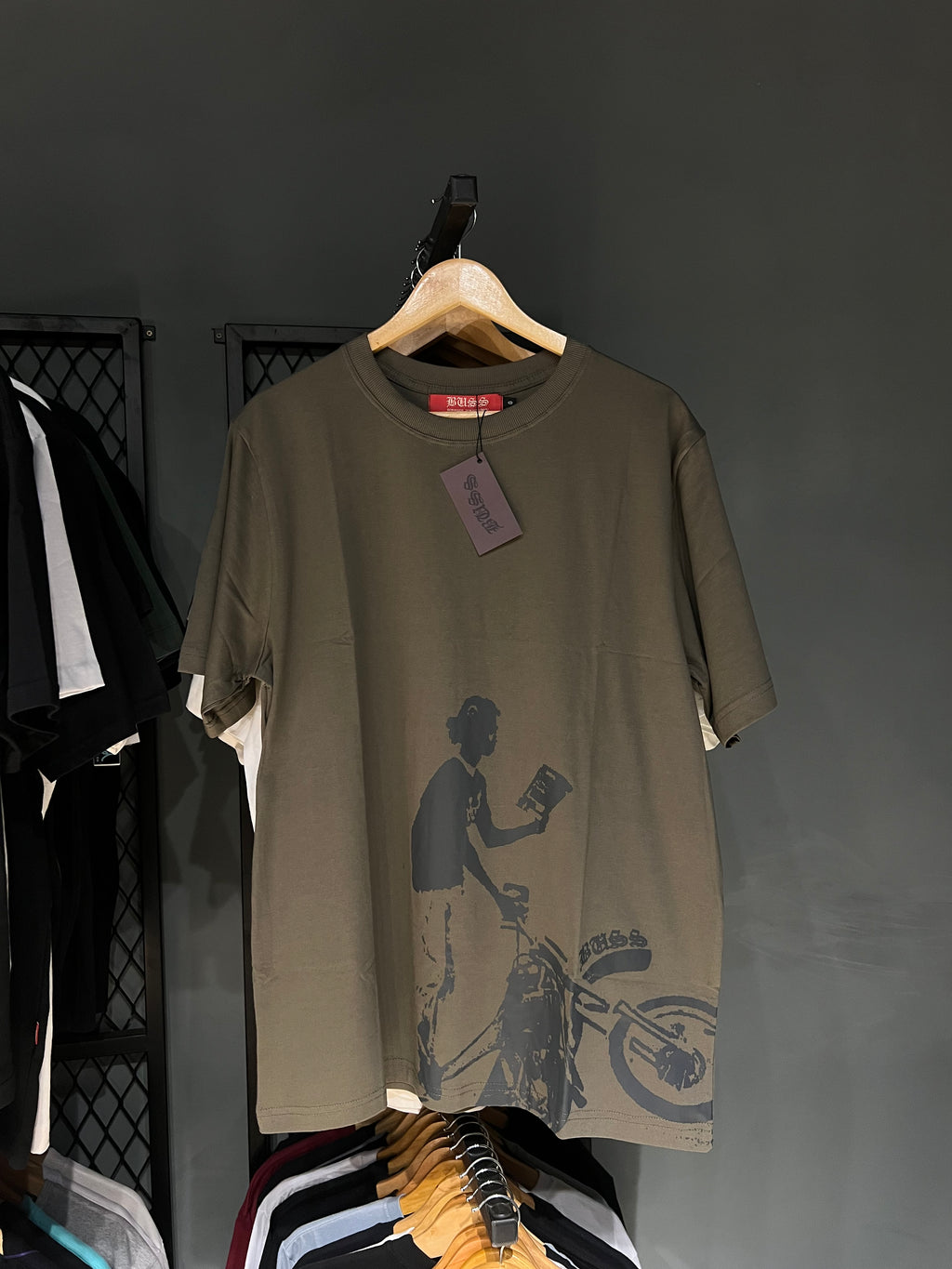 CAMISA BUSS GRAU VERDE