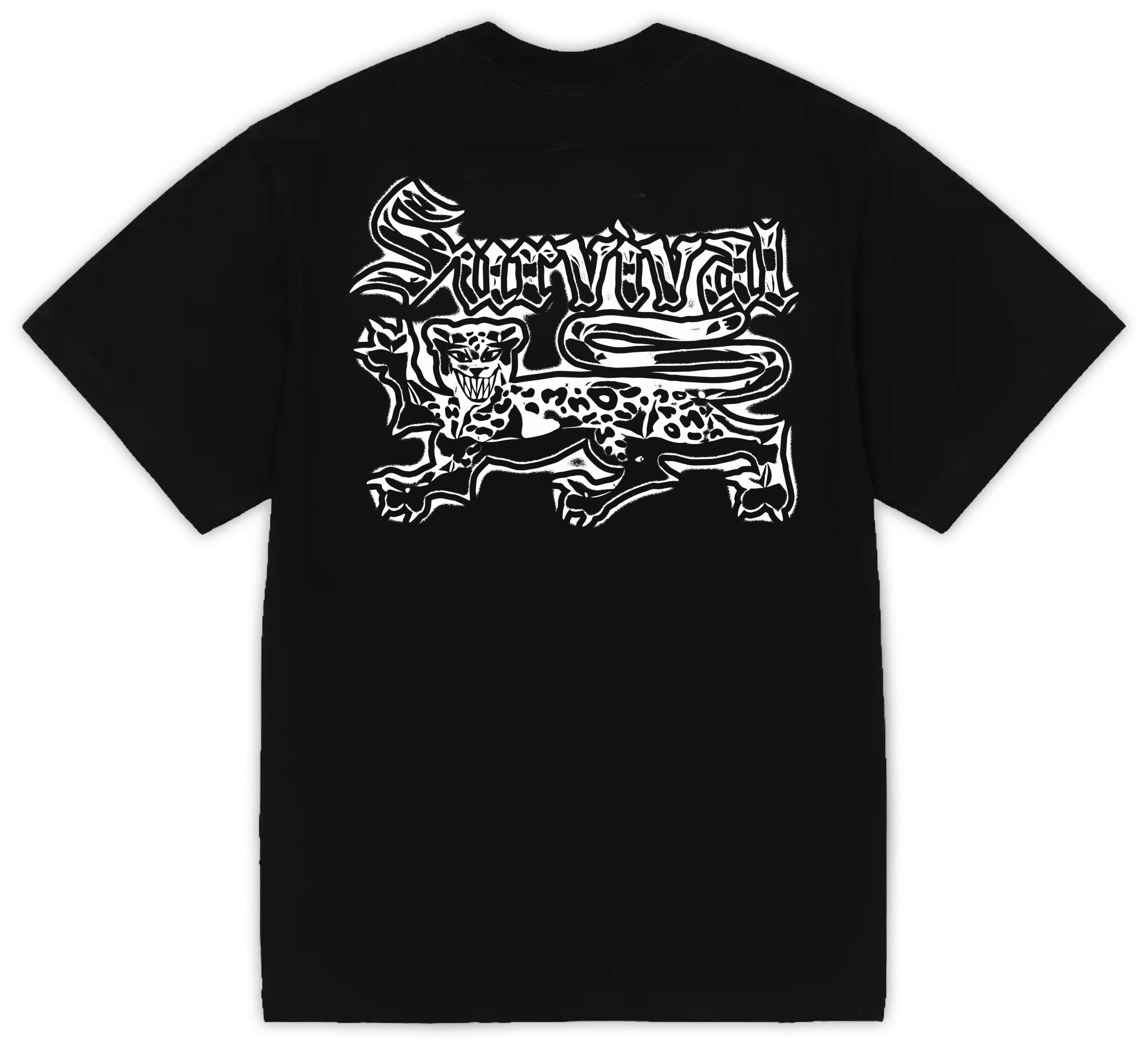 CAMISA SURVIVAL LOGO CHROMO BLACK