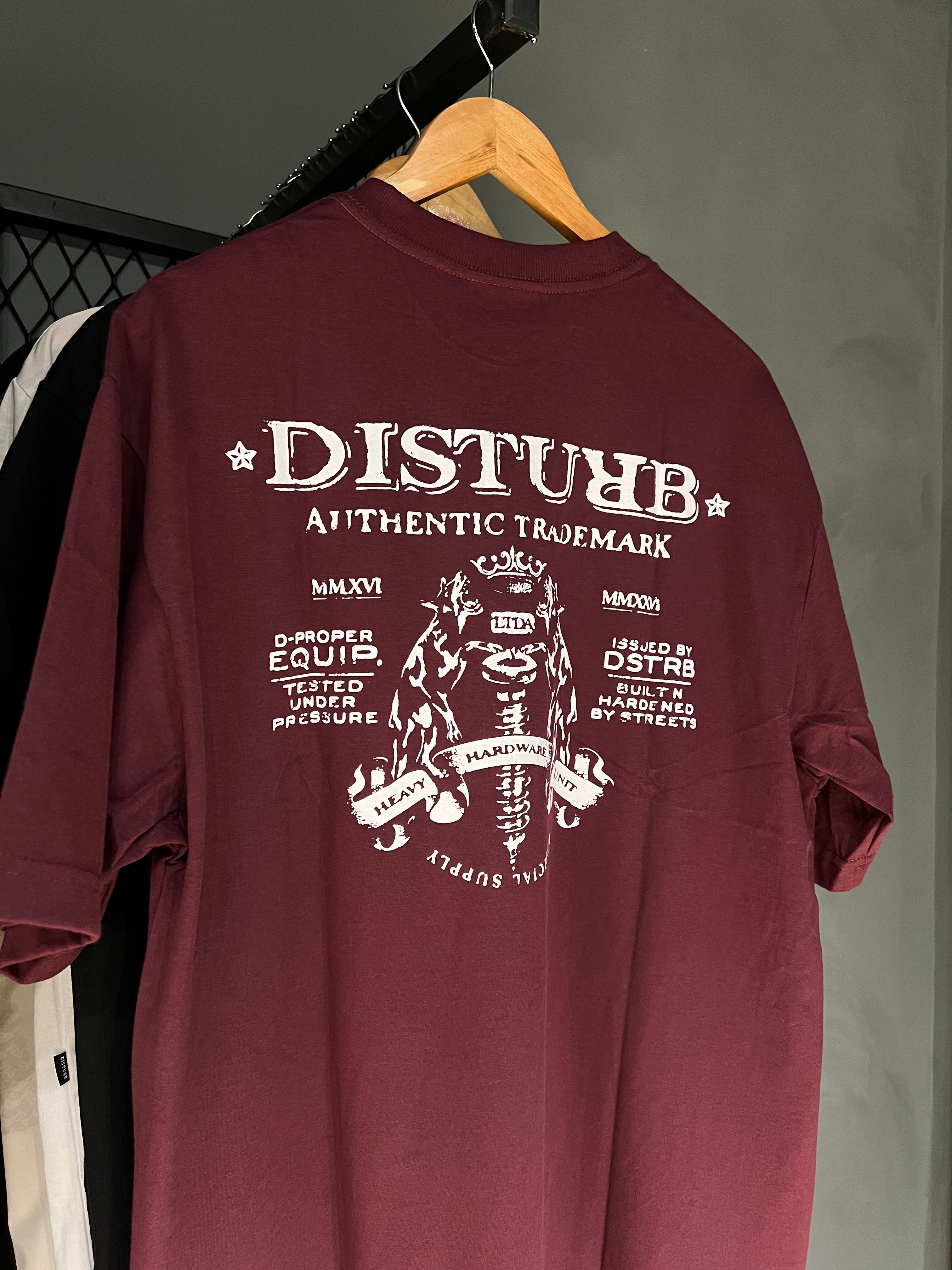 CAMISA DISTURB HARDWARE VINHO