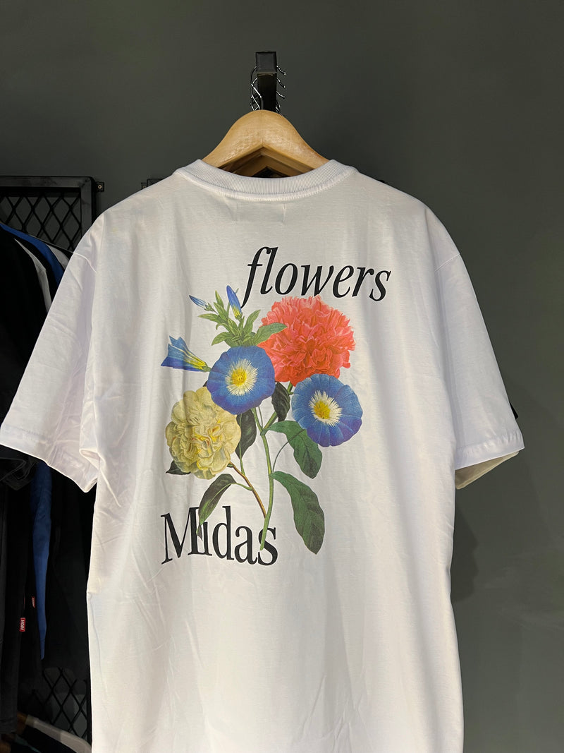 CAMISA MIDAS FLOWERS WHITE