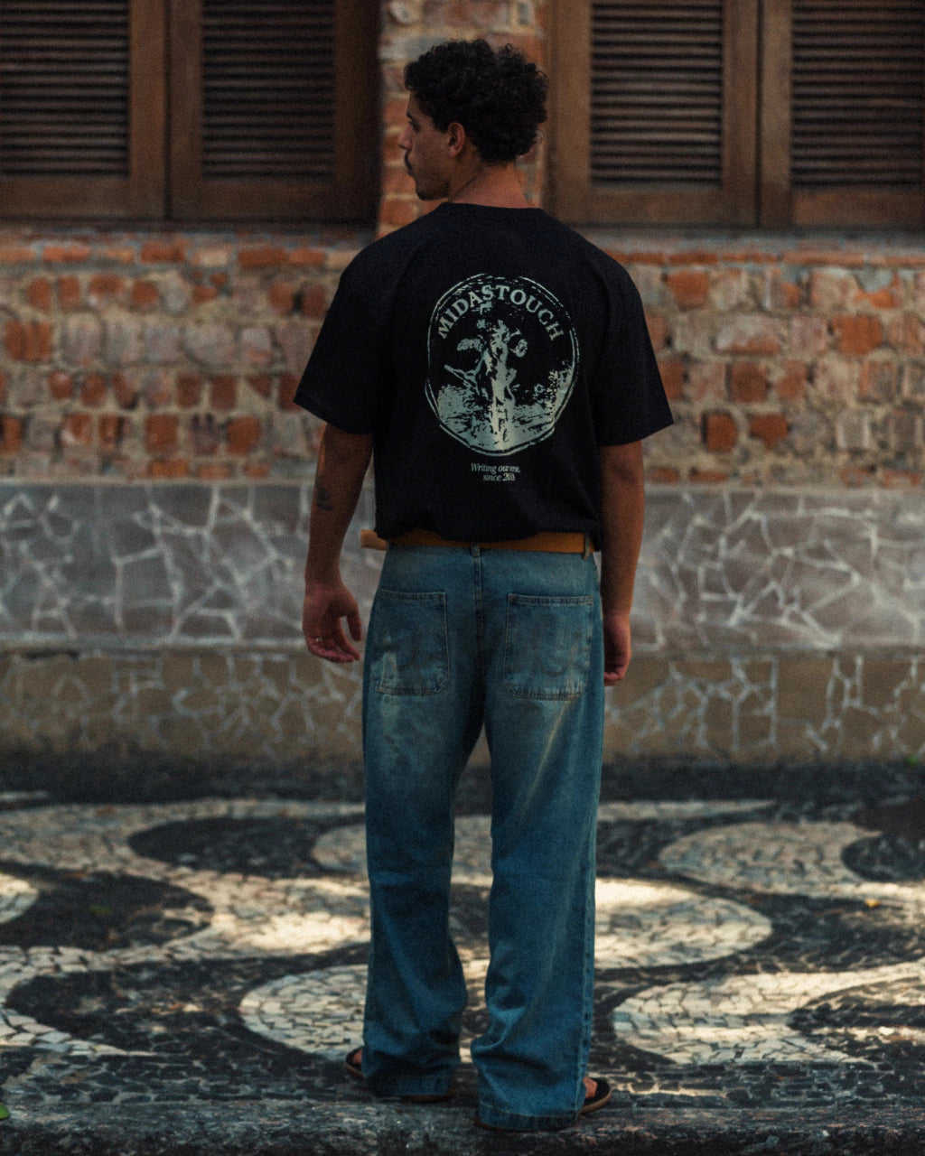CAMISA MIDAS STAMP BLACK