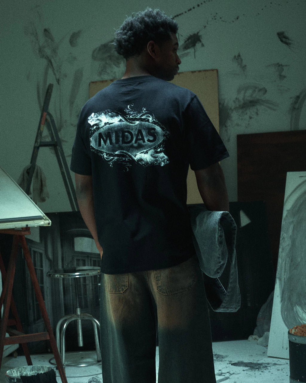 CAMISA MIDAS SCULPTURE BLACK