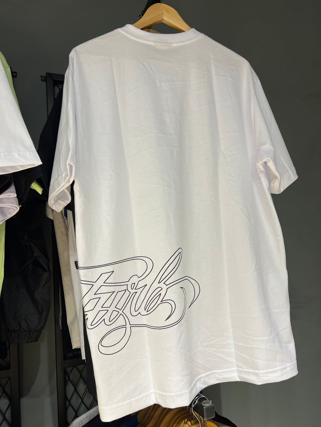 CAMISA DISTURB SCRIPT WHITE