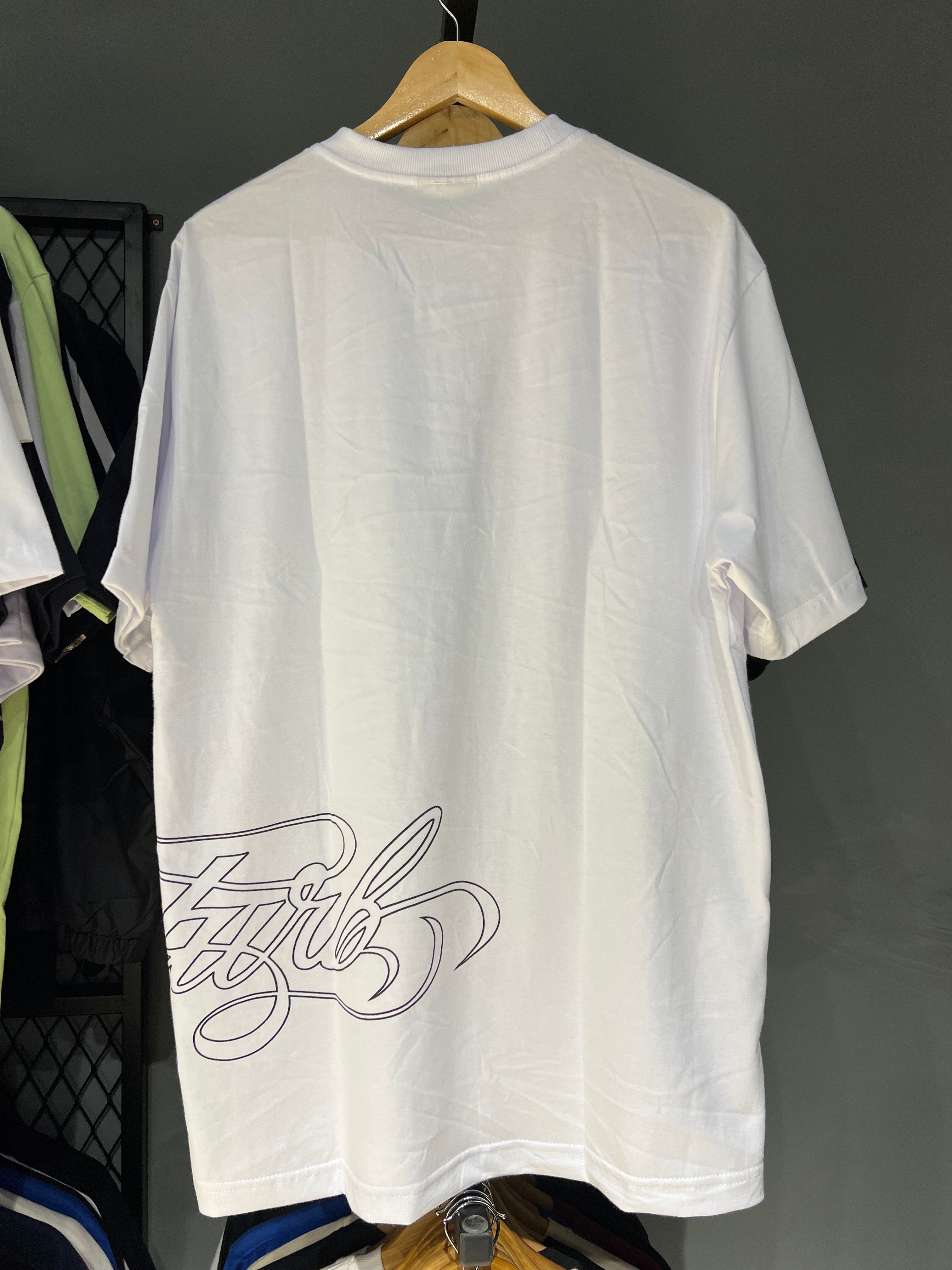 CAMISA DISTURB SCRIPT WHITE