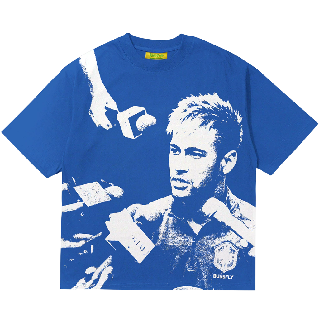 CAMISA BUSS NEY MÍDIA AZUL