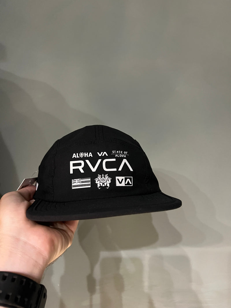 FIVE PANEL RVCA ALL BRAND BLACK