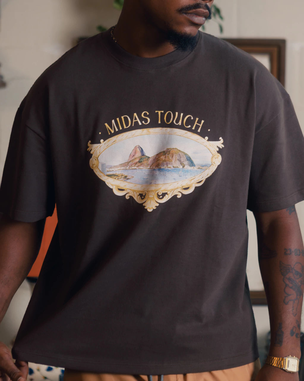 CAMISA MIDAS SUGAR BOXY MARROM