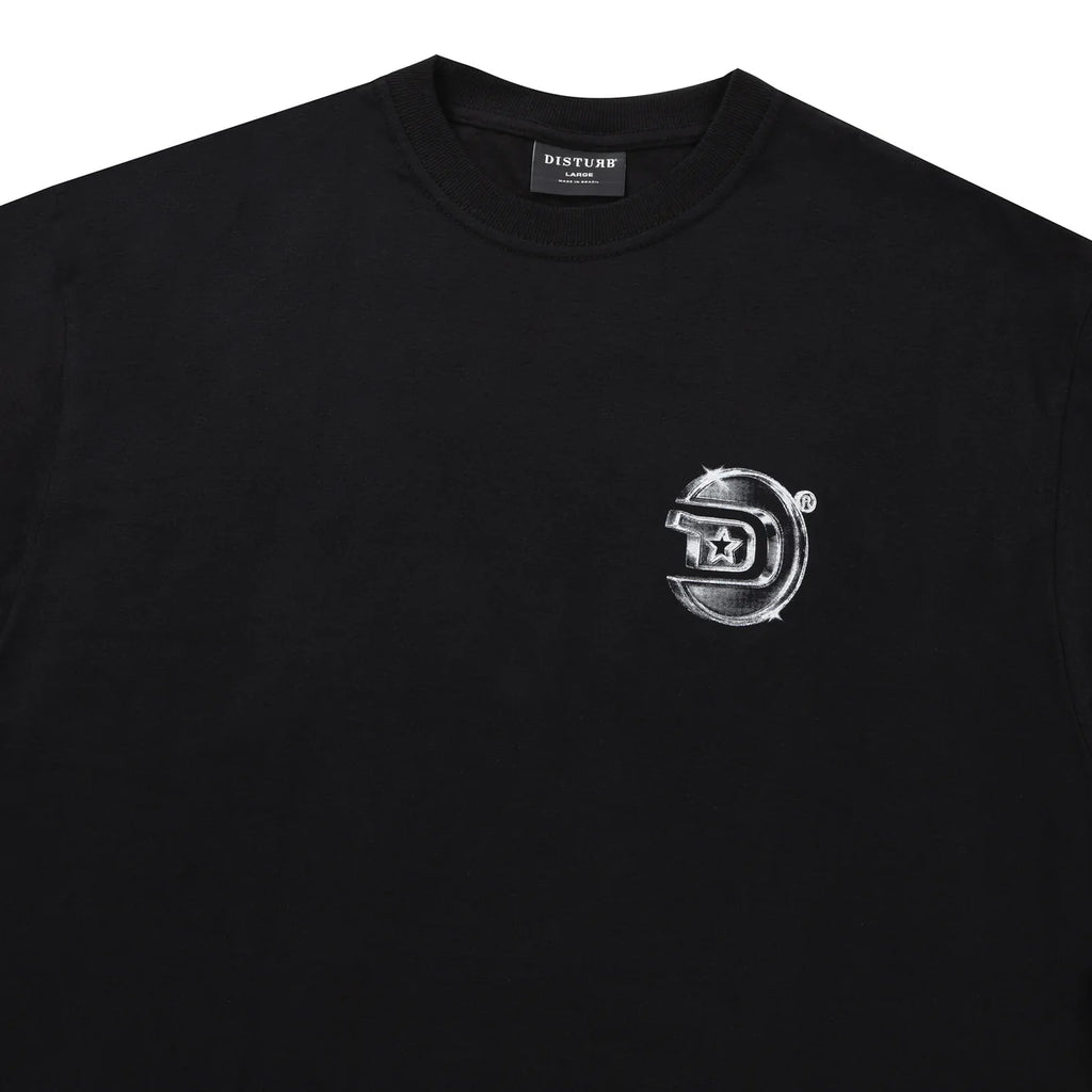 CAMISA DISTURB PLATINUM BLACK