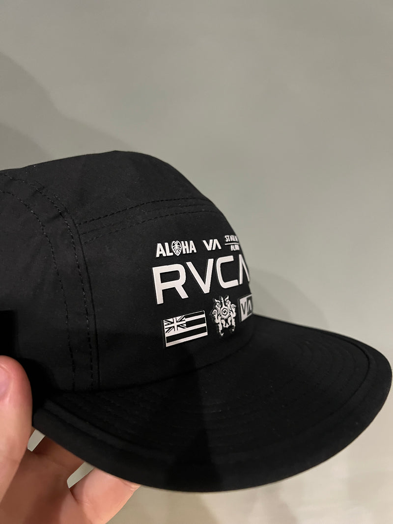 FIVE PANEL RVCA ALL BRAND BLACK