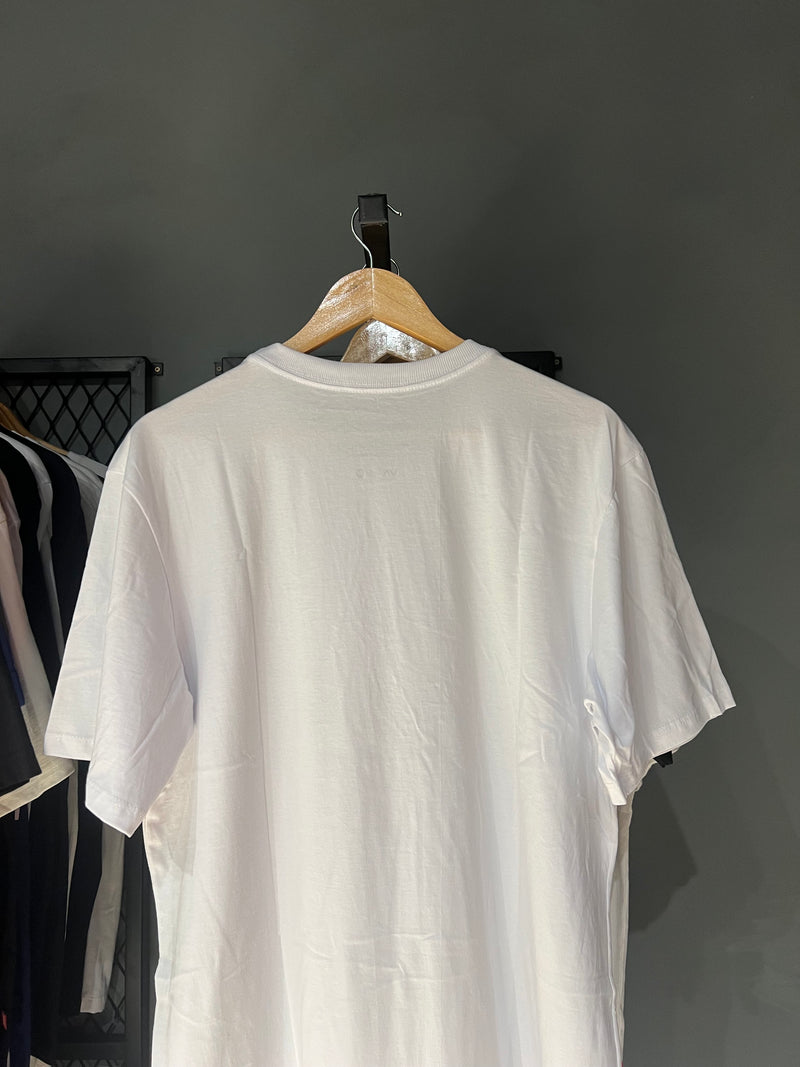 CAMISA RVCA LOGO WHITE