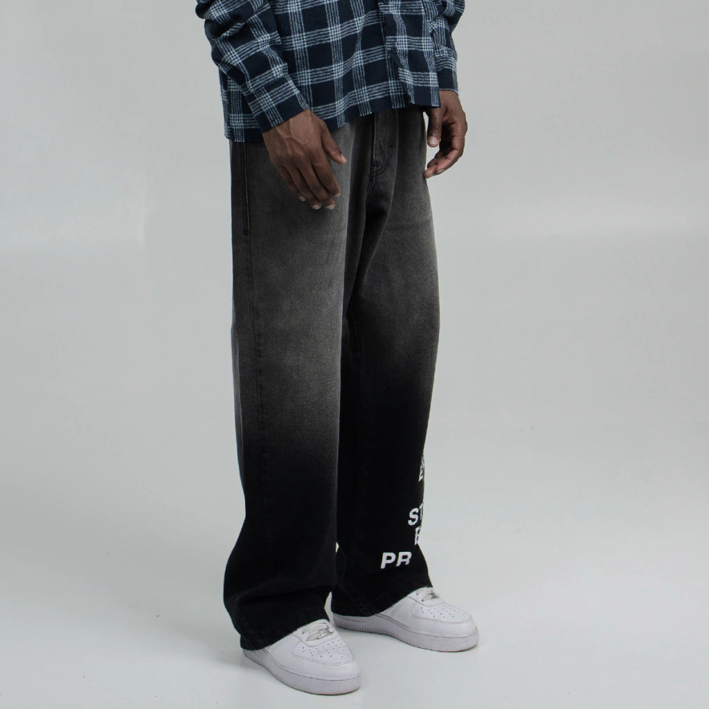 Calça Jeans Take Off Black Loose