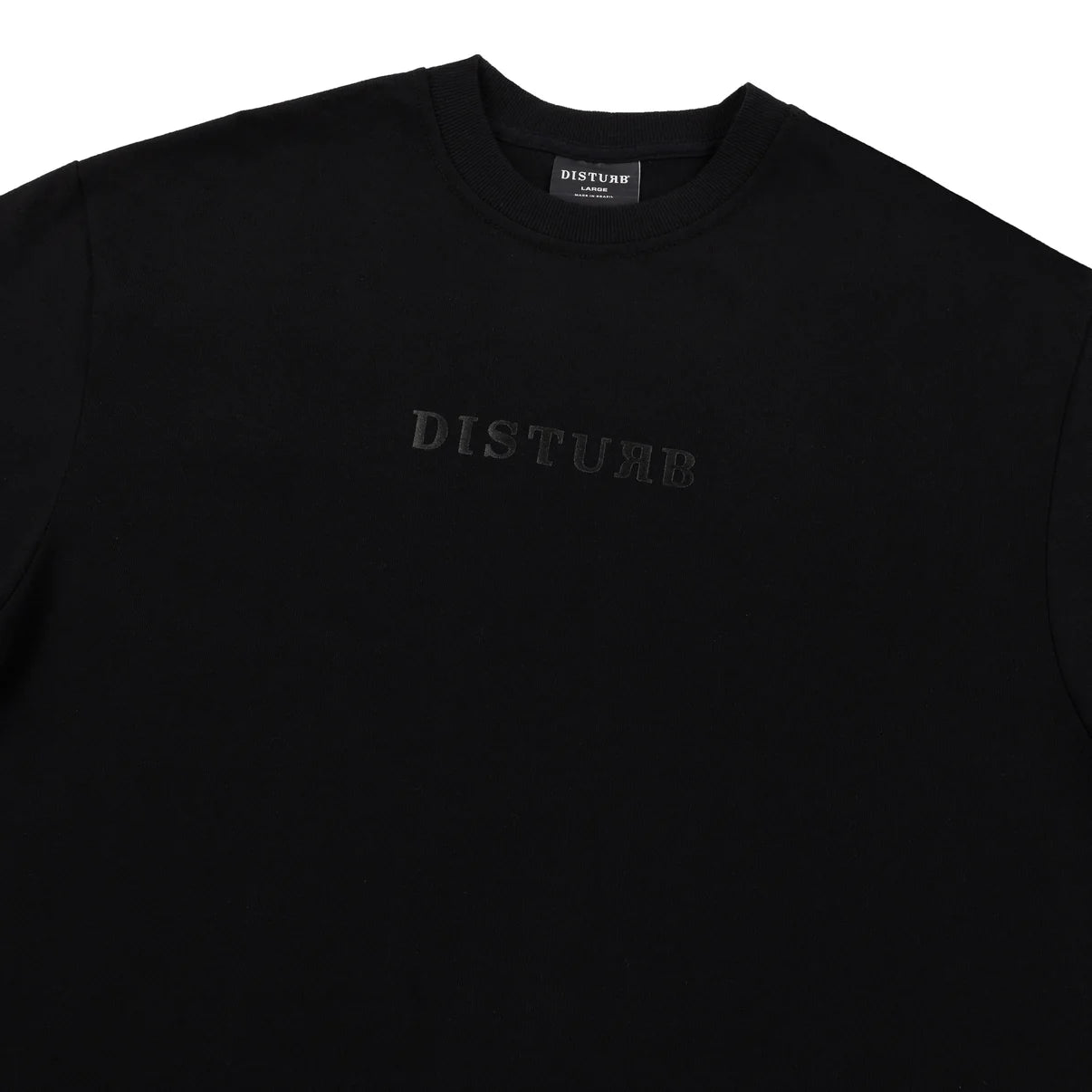 CAMISA DISTURB LOGO BLACK