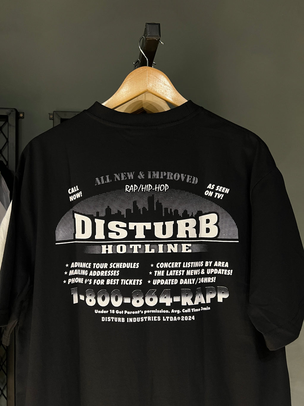 CAMISA DISTURB HOTLINE BLACK