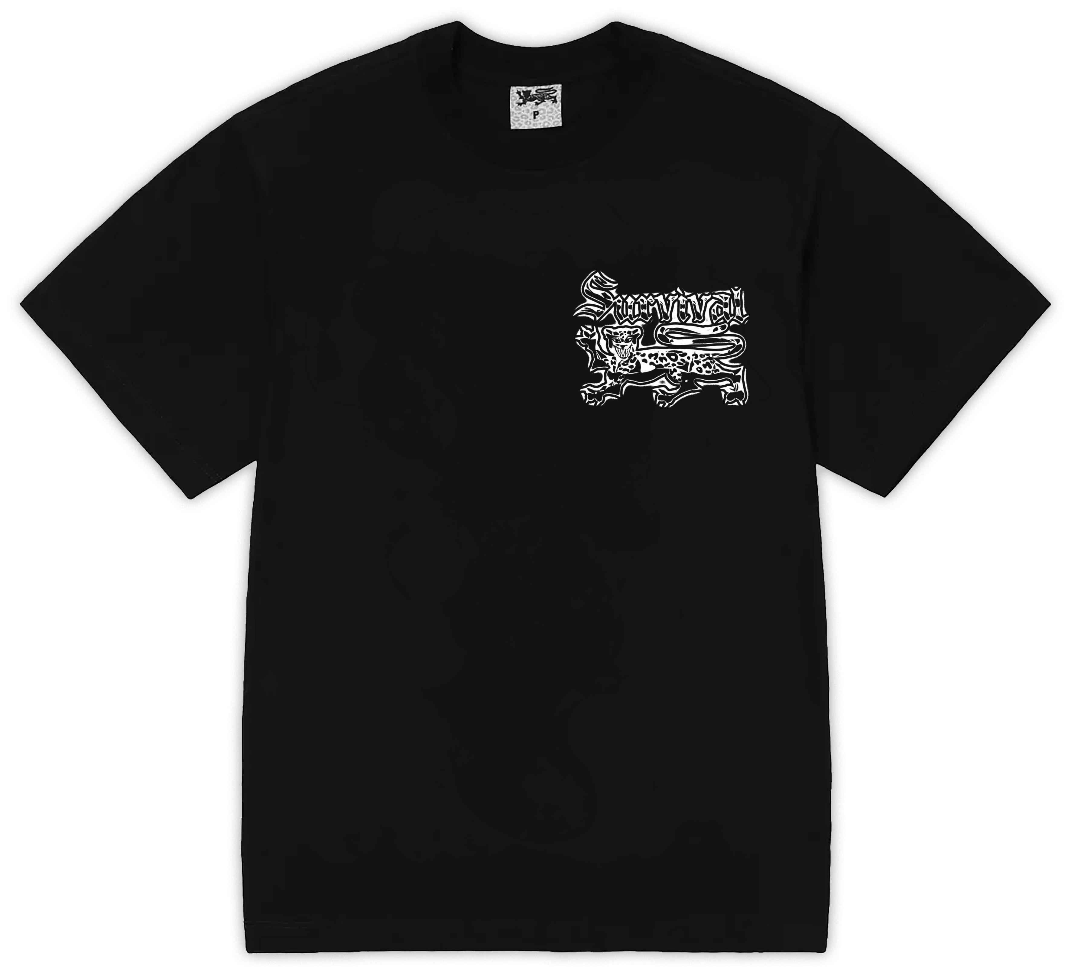 CAMISA SURVIVAL LOGO CHROMO BLACK
