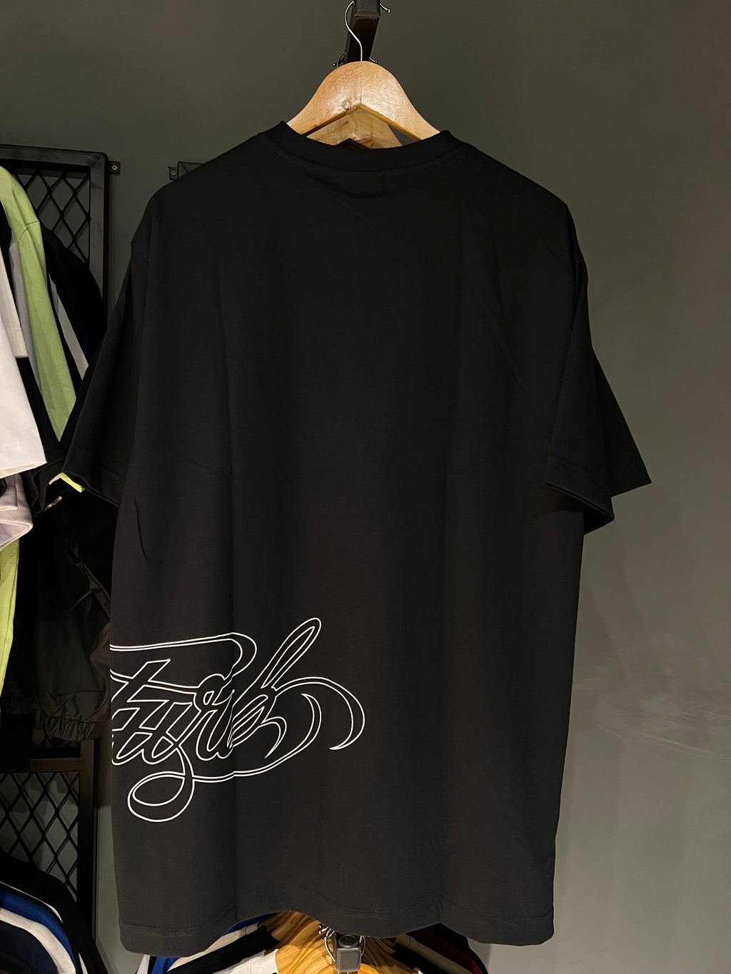 CAMISA DISTURB SCRIPT BLACK
