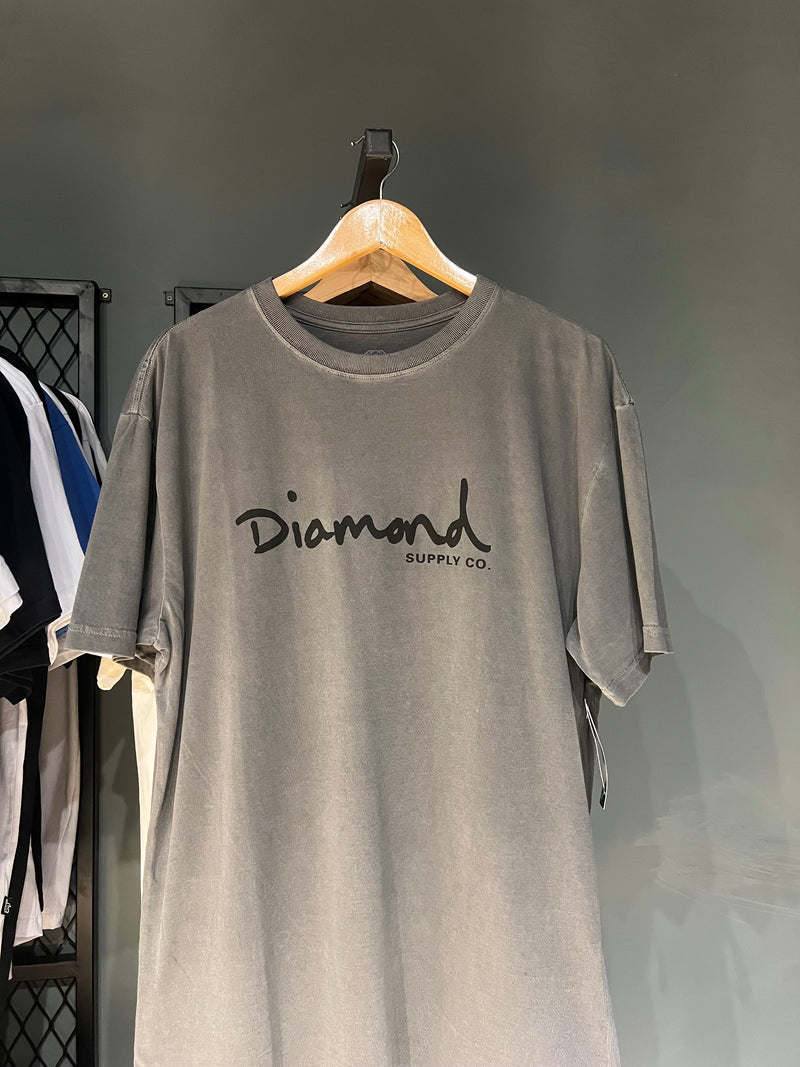 CAMISA DIAMOND SCRIPT CINZA