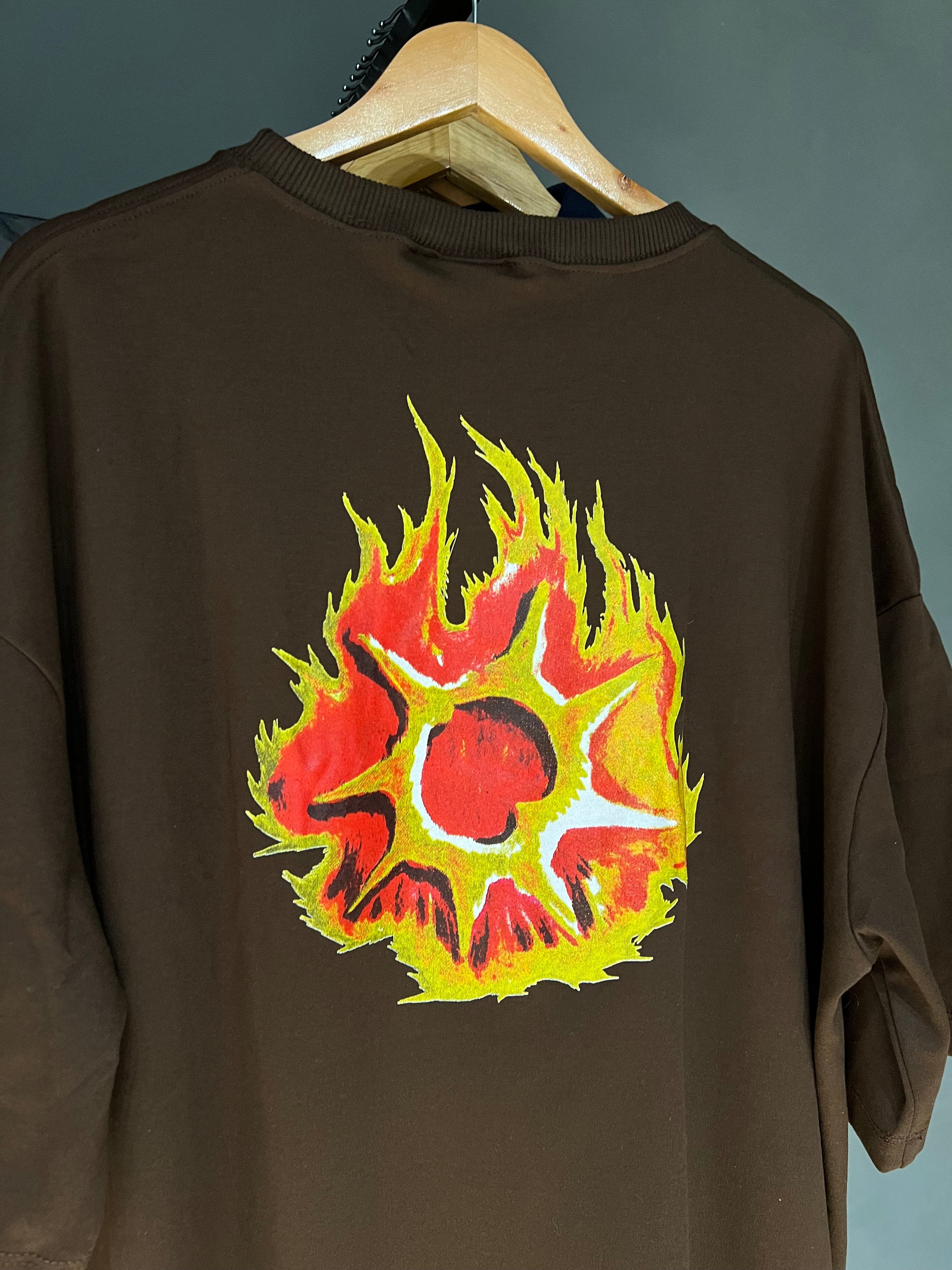 CAMISA MOB FIRE MARROM