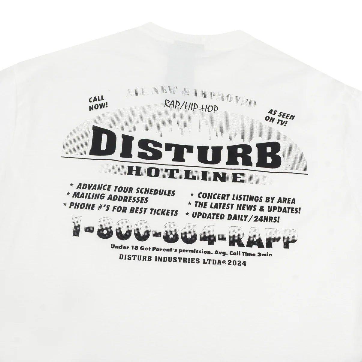 CAMISA DISTURB HOTLINE WHITE