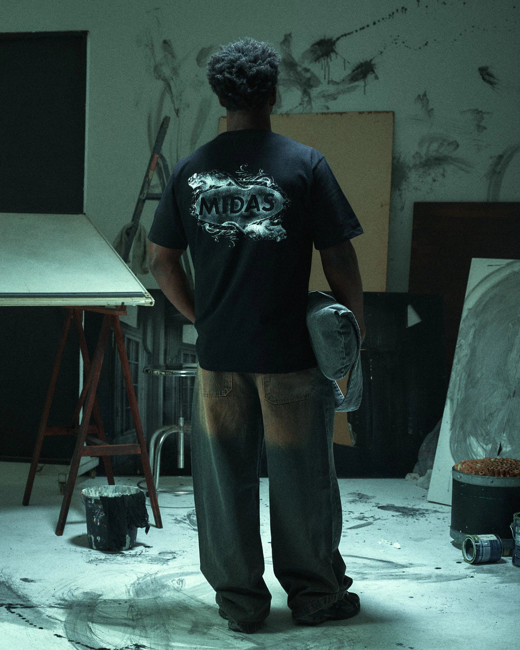 CAMISA MIDAS SCULPTURE BLACK