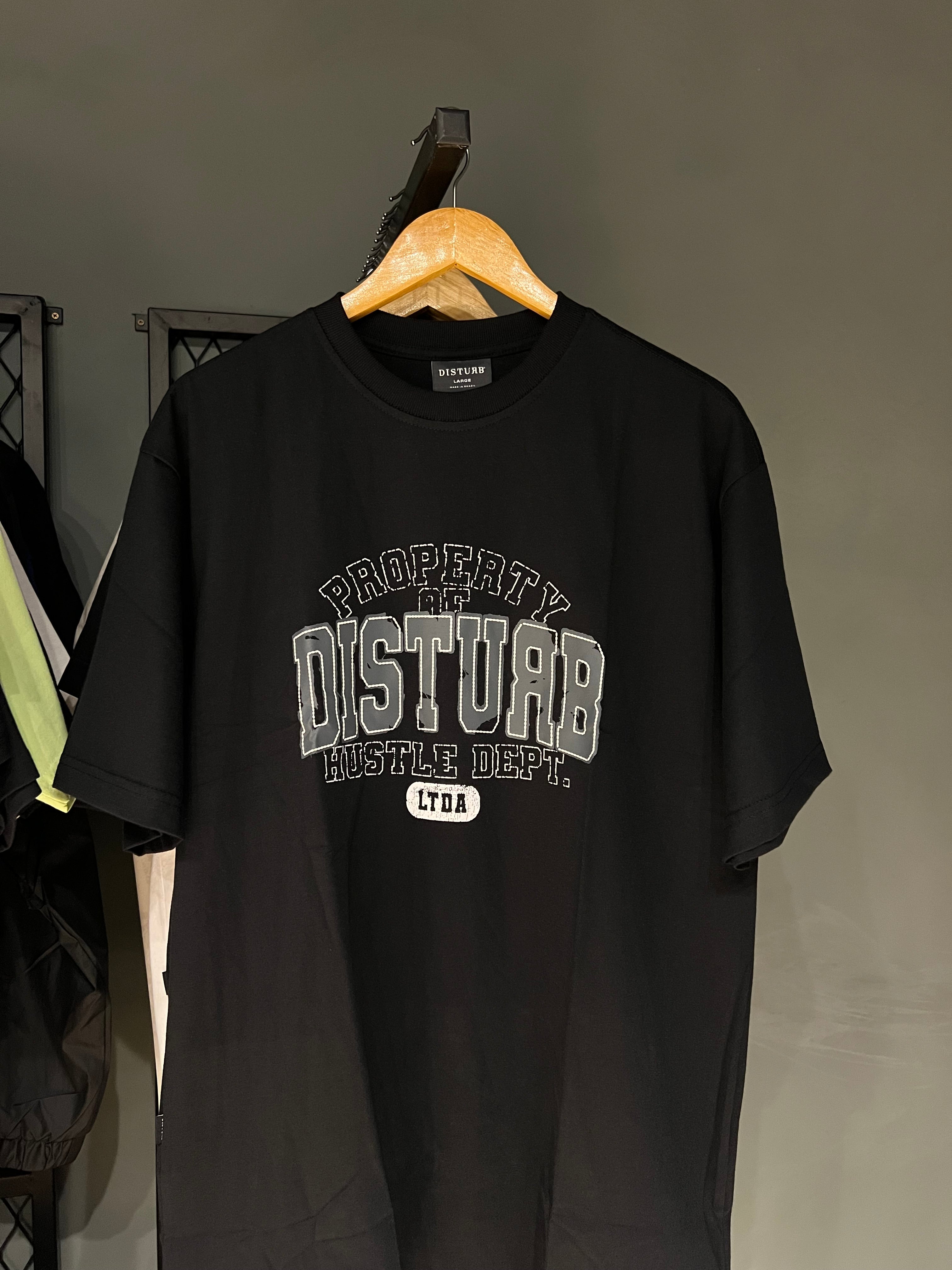CAMISA DISTURB HUSTLE BLACK